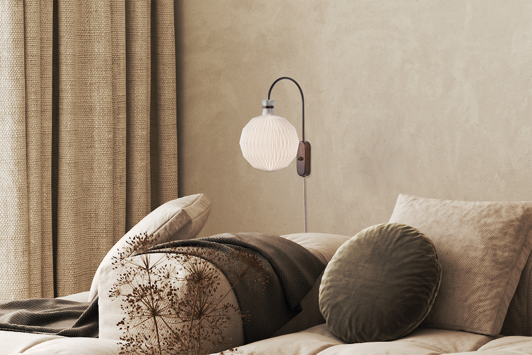 Le Klint 201 Legacy nástěnná lampa mosaz mini 101