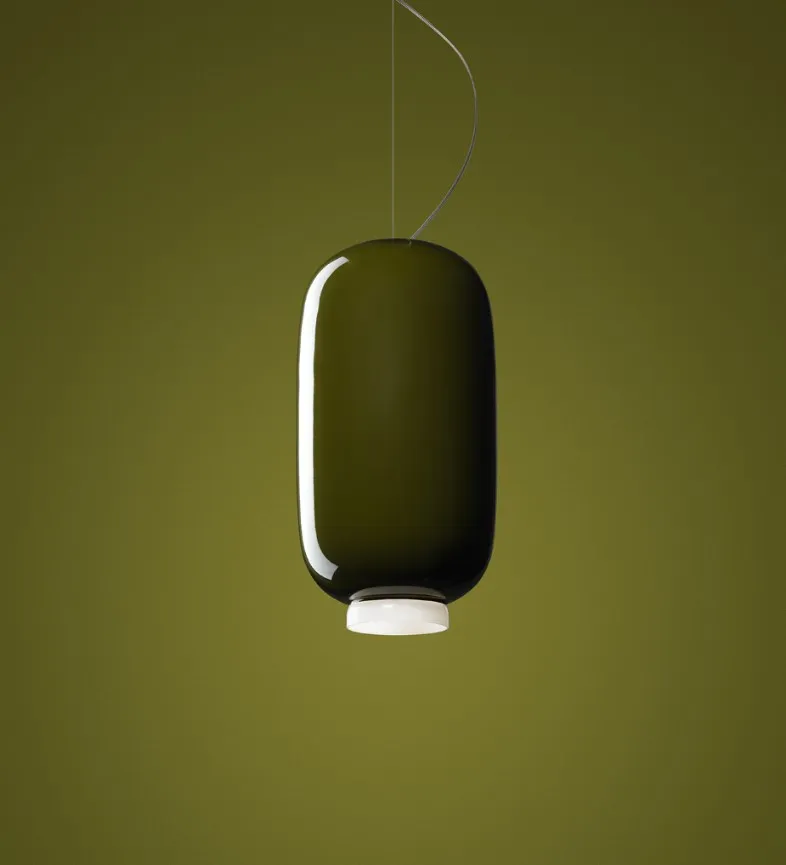 Foscarini Chouchin 2 závěsné svítidlo zelené