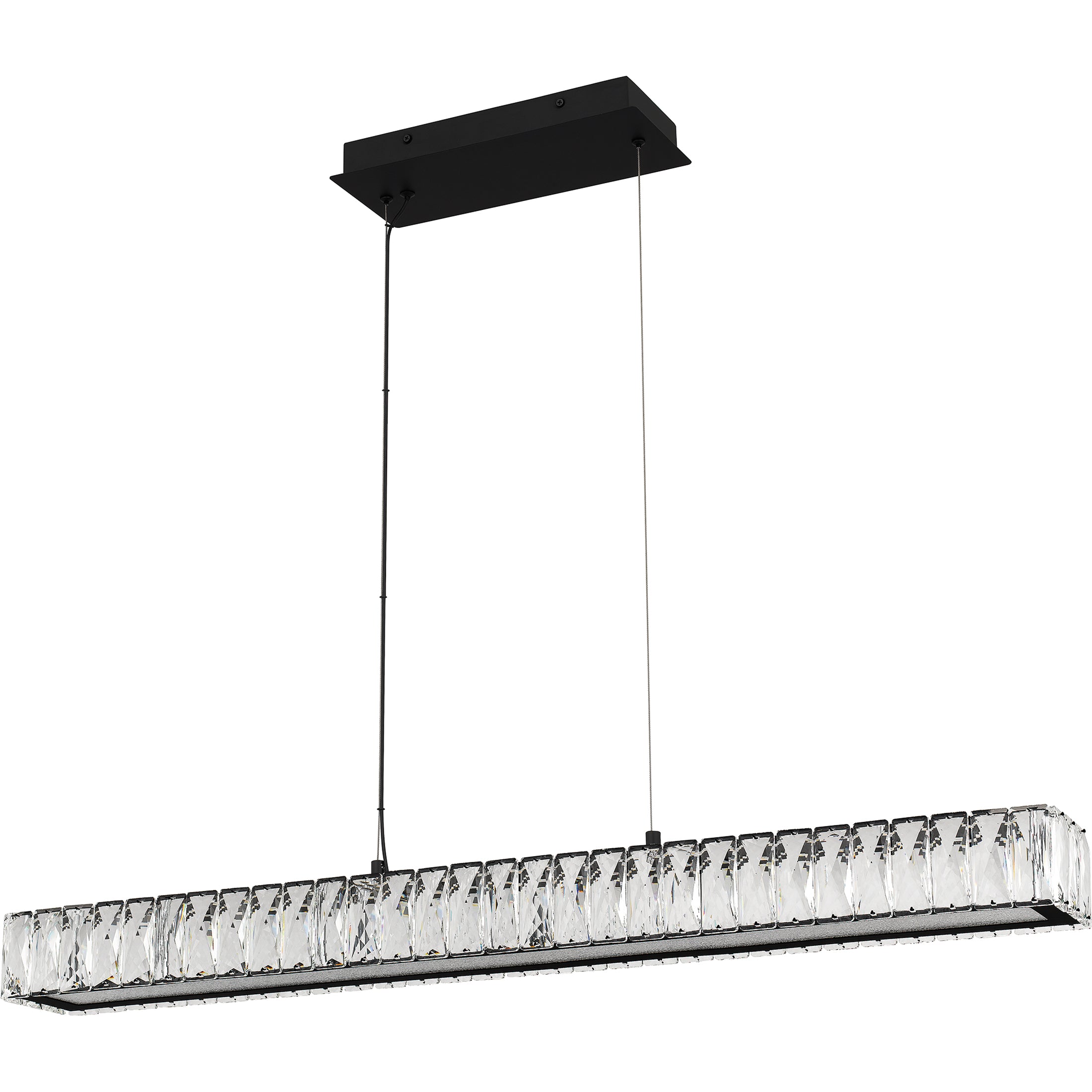 Quoizel Reese lineární lustr matná černá LED