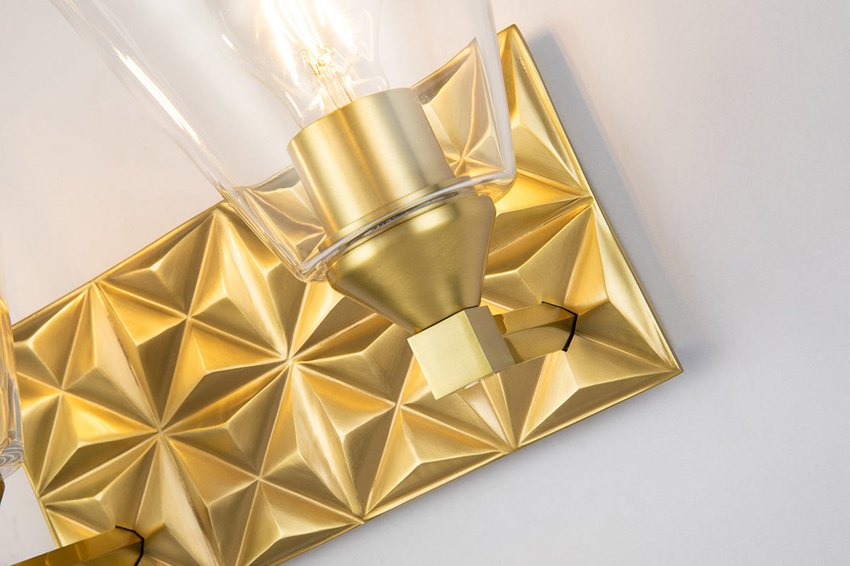 Gilded Nola Alpha 2 Light koupelnové svítídlo mosaz