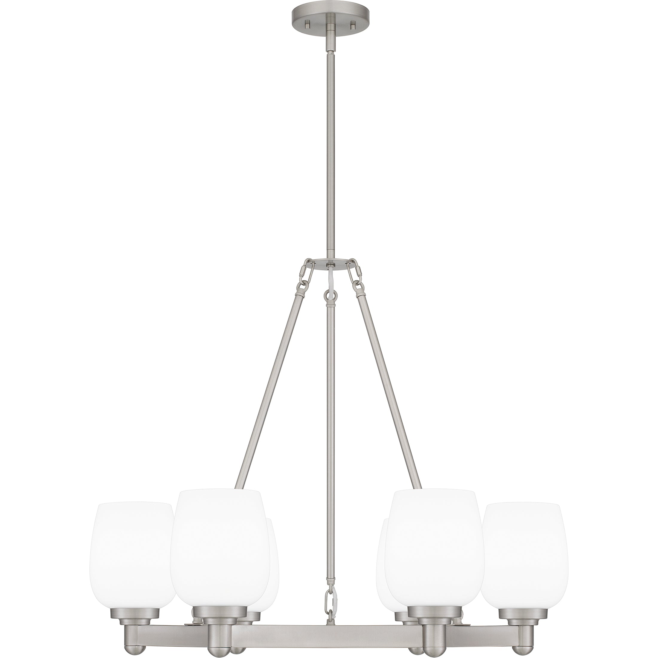 Quoizel Penning Chandelier lustr Matte Black opálové sklo