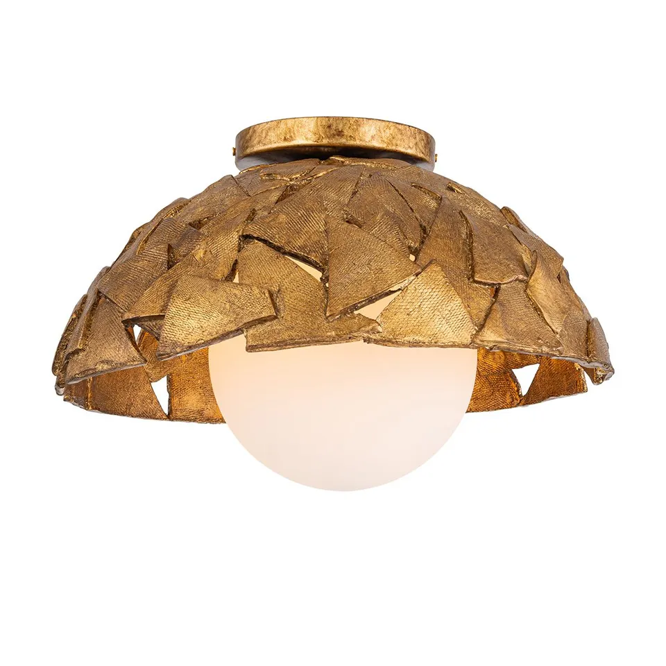 Gilded Nola Mosaic Luxe 15 závěsné svítídlo zlaté sklo