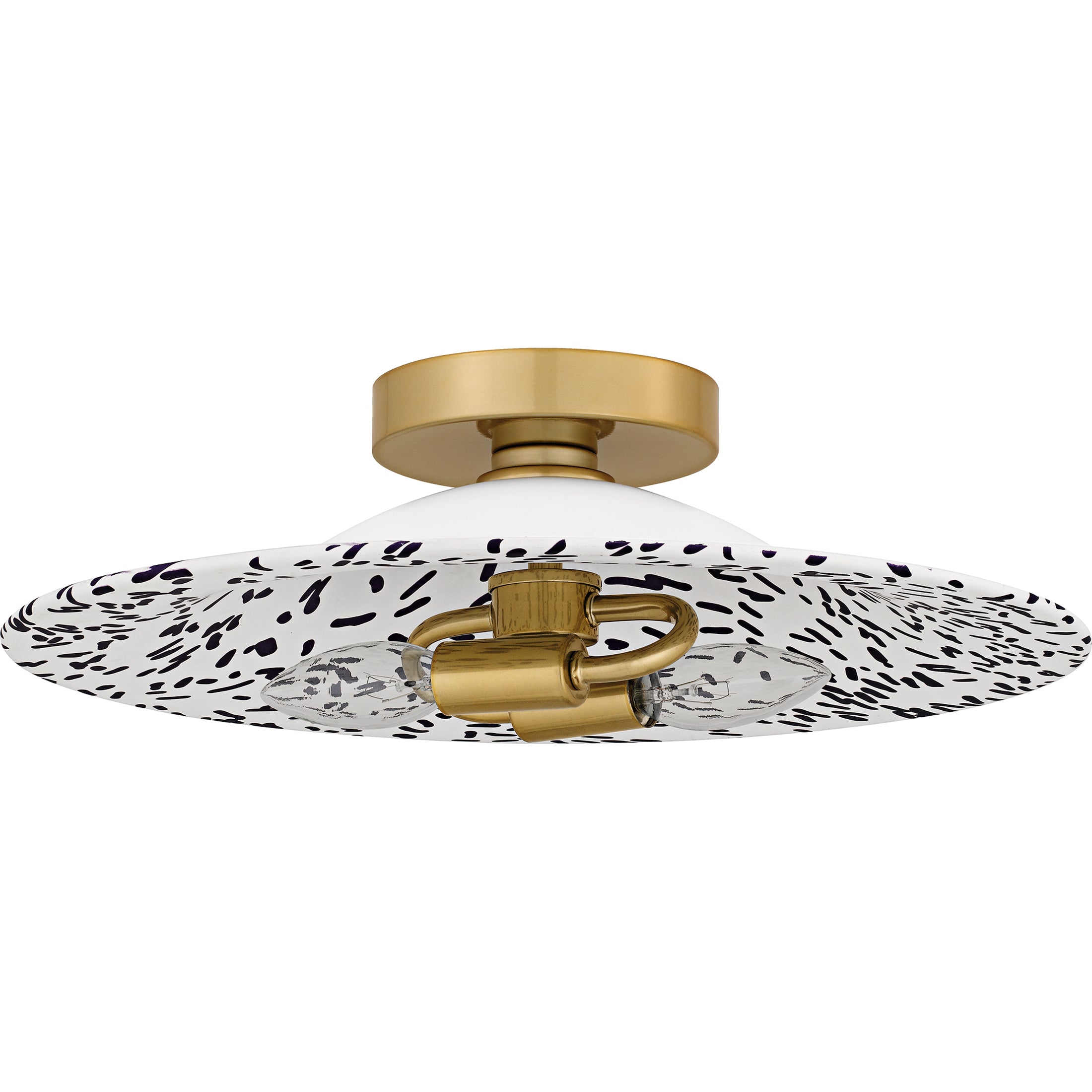 Quoizel Indigo stropnice Light Gold bílé stínidlo