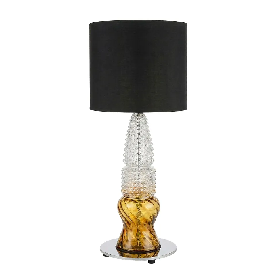 DESIGN BY US Micro Vintage stolní lampa ruční stínídlo