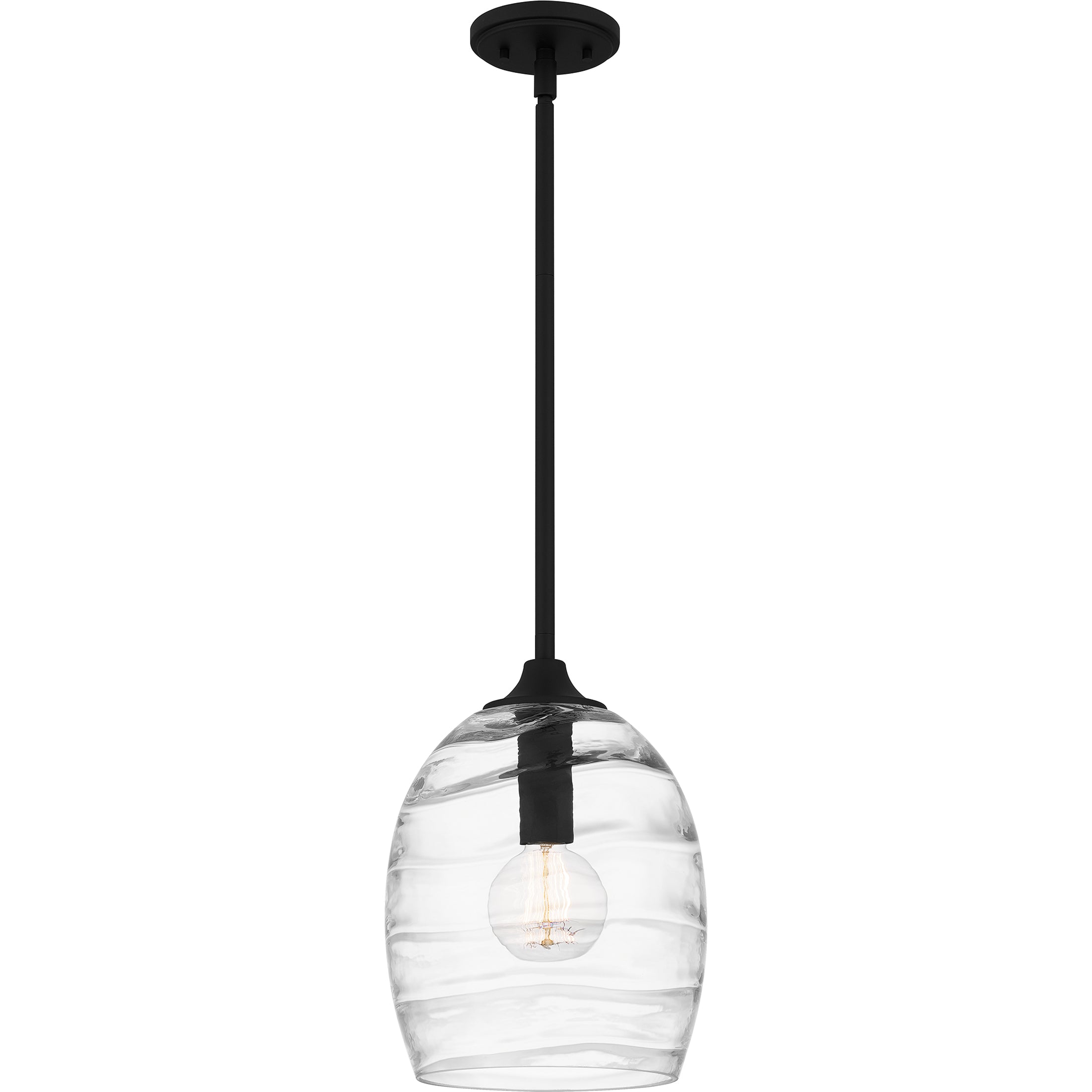 Quoizel Lucy Mini Pendant závěsné svítidlo černé 25 cm