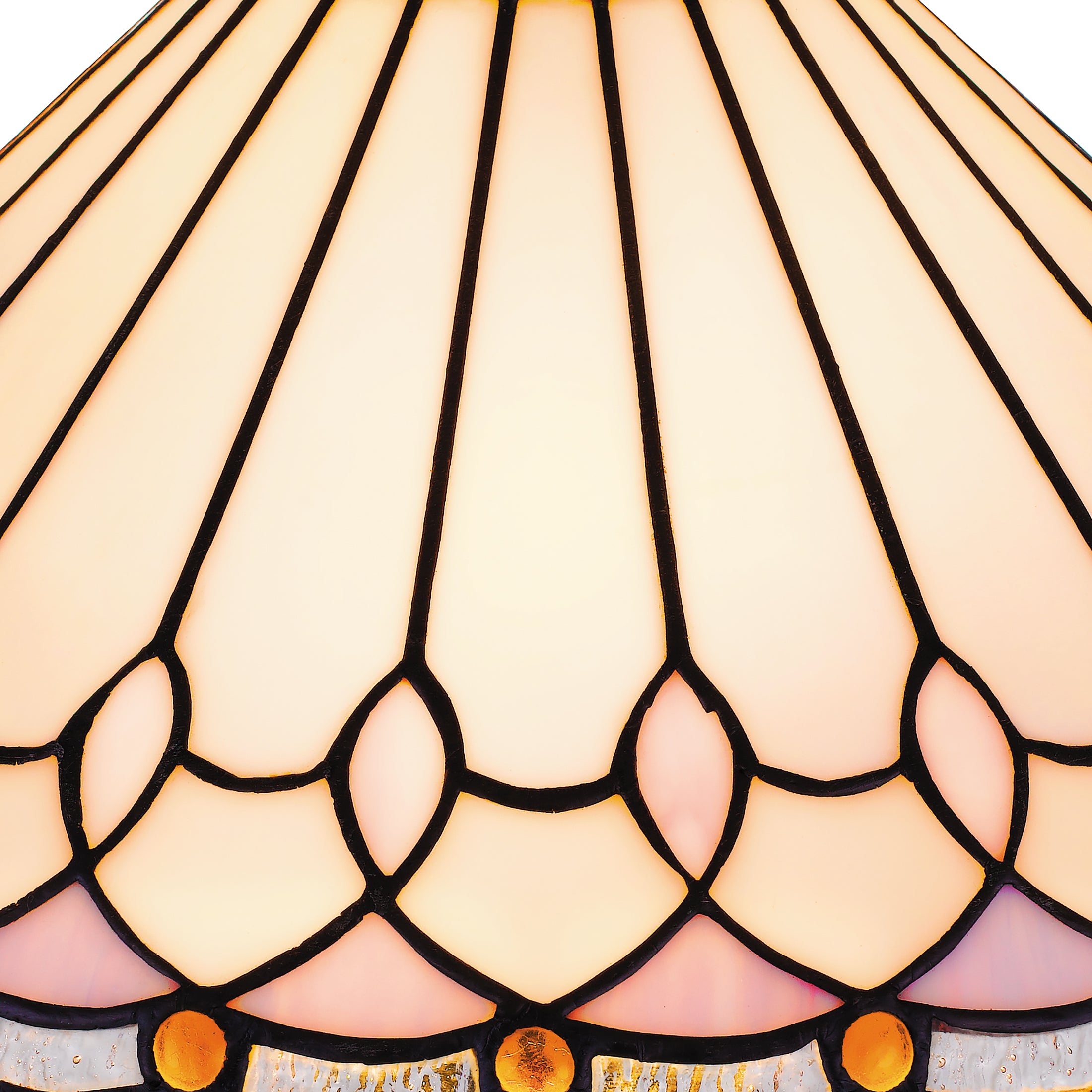 Quoizel Inez stolní lampa černá Tiffany