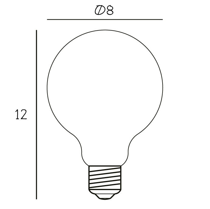 DESIGN BY US Globe Bulb Ø80 LED žárovka 5W mléčná