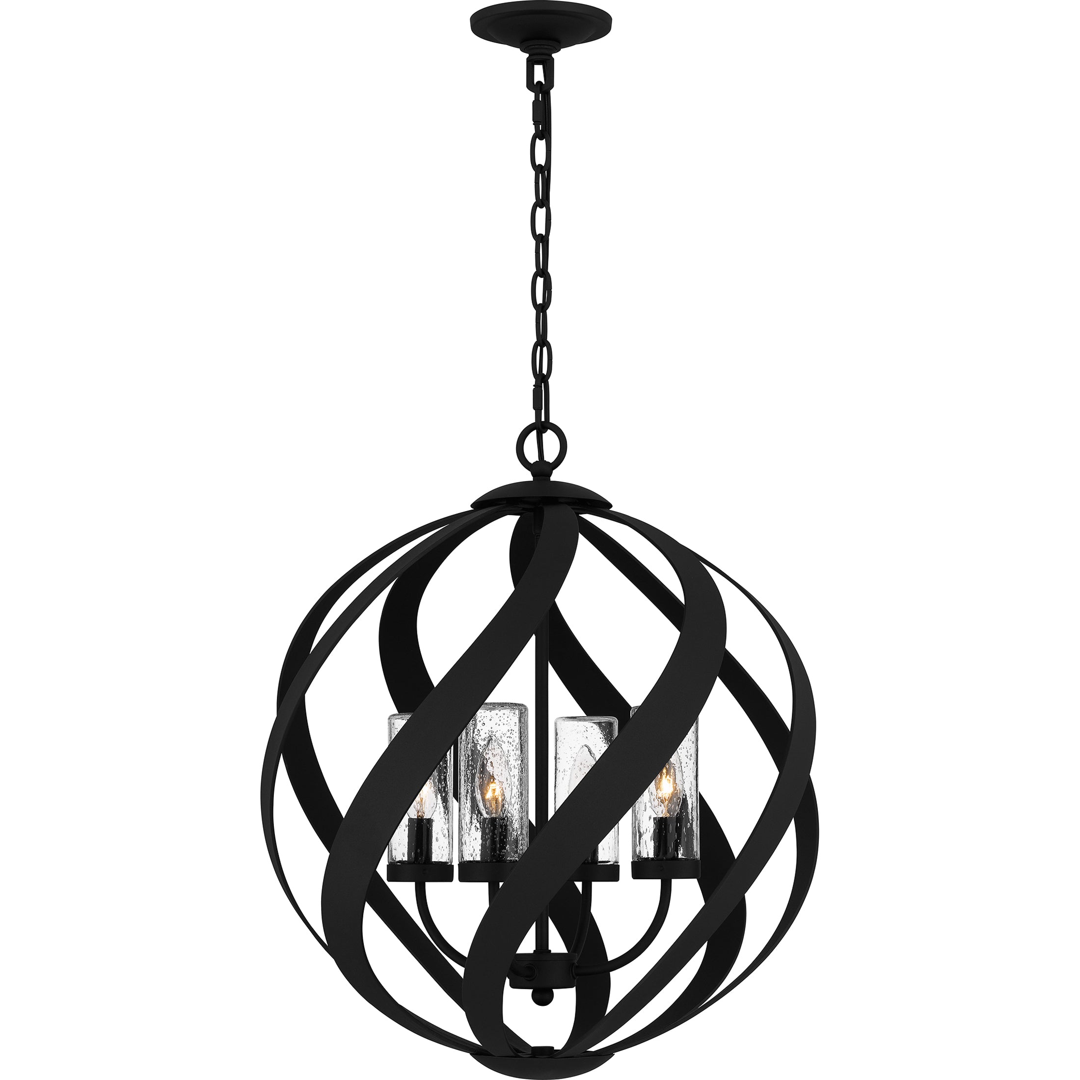 Quoizel Blacksmith závěsné svítidlo 19,5" stará černá