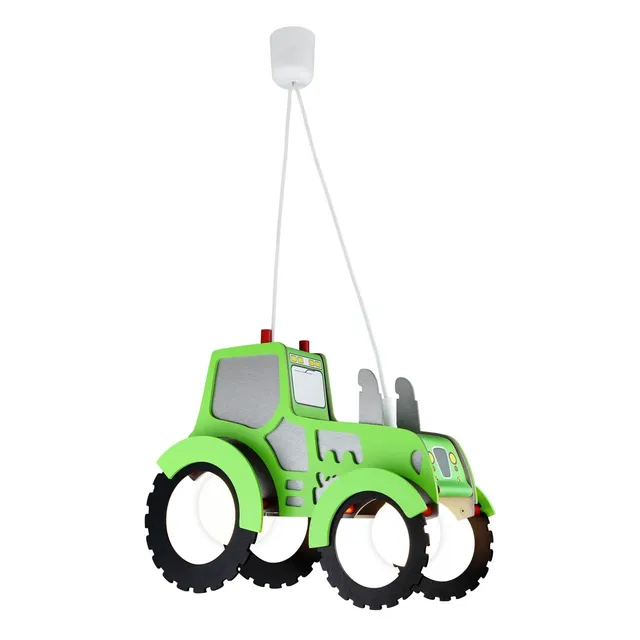 Elobra Traktor závěsné svítidlo dřevěné zelené