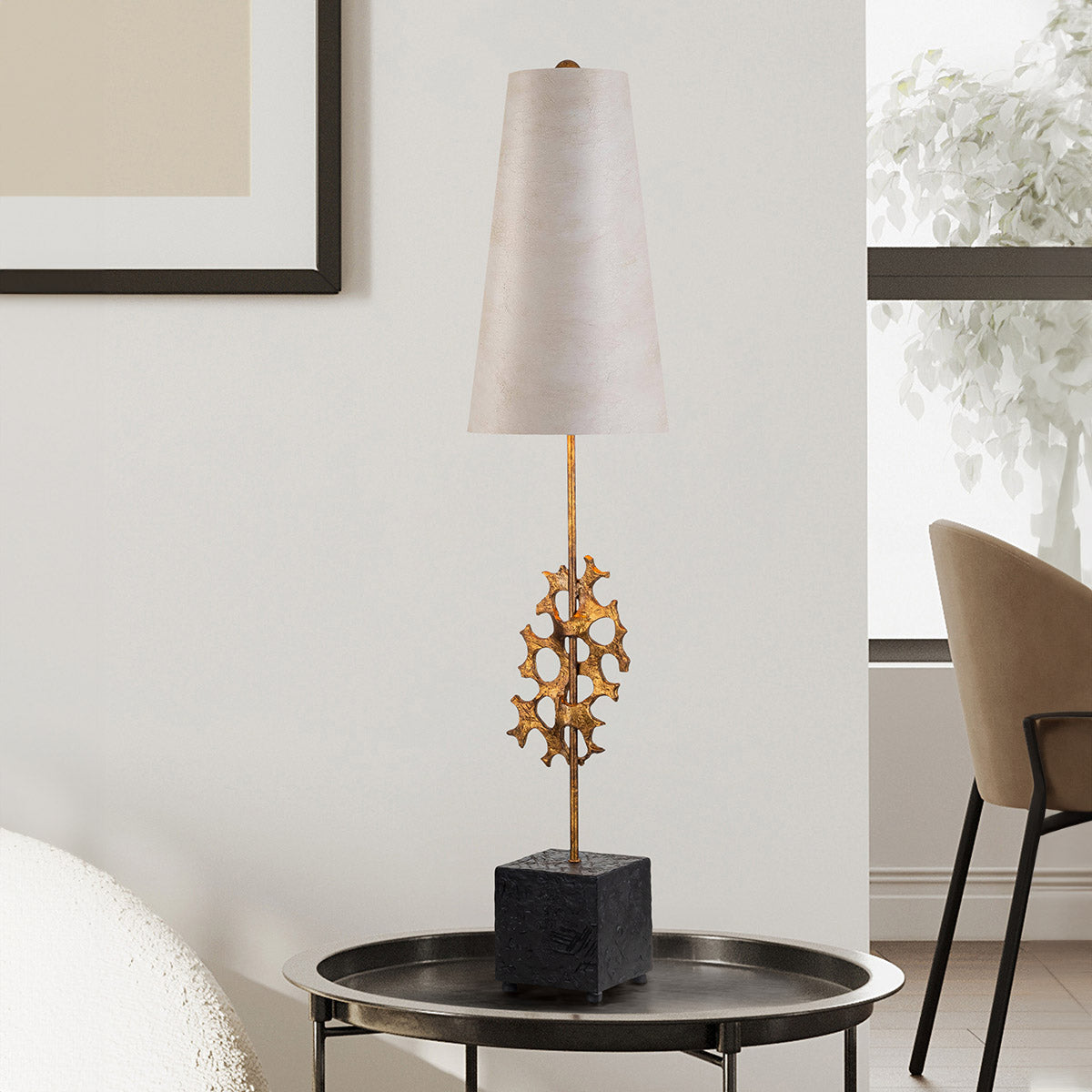 Gilded Nola Coral Luxe stolní lampa zlatá 99 cm