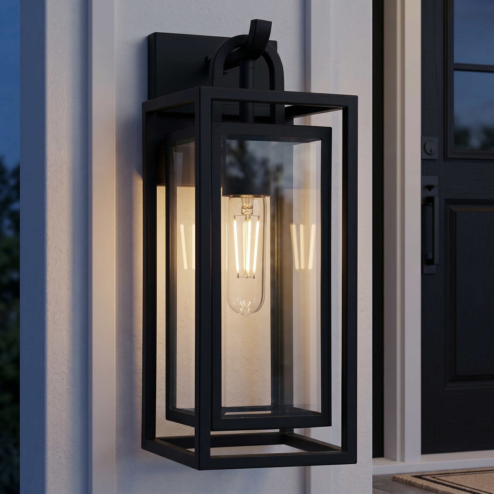 Quoizel Jayce Wall Light venkovní svítidlo černé sklo