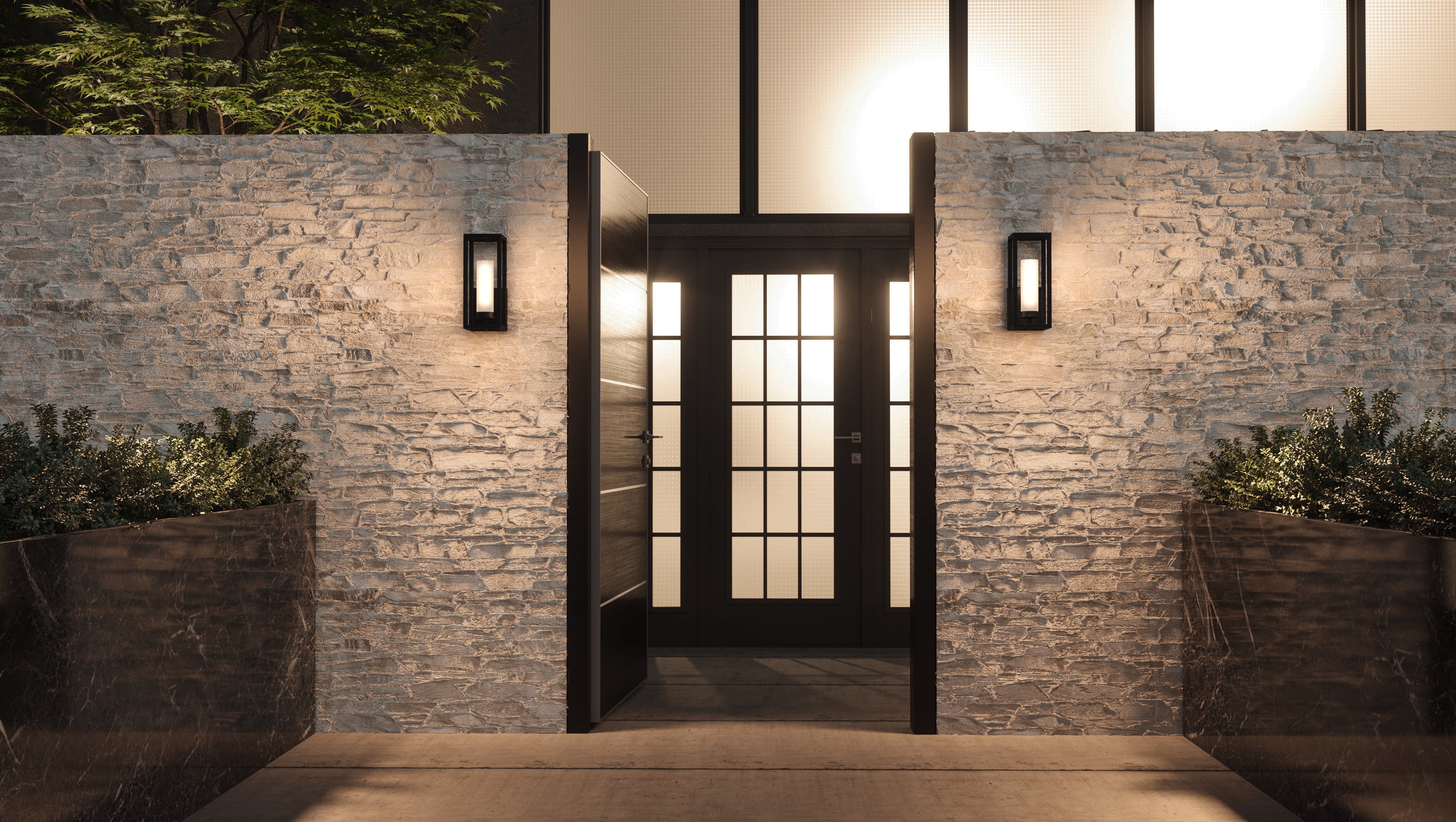 Quoizel Neville Wall Light venkovní svítidlo černá 32 cm
