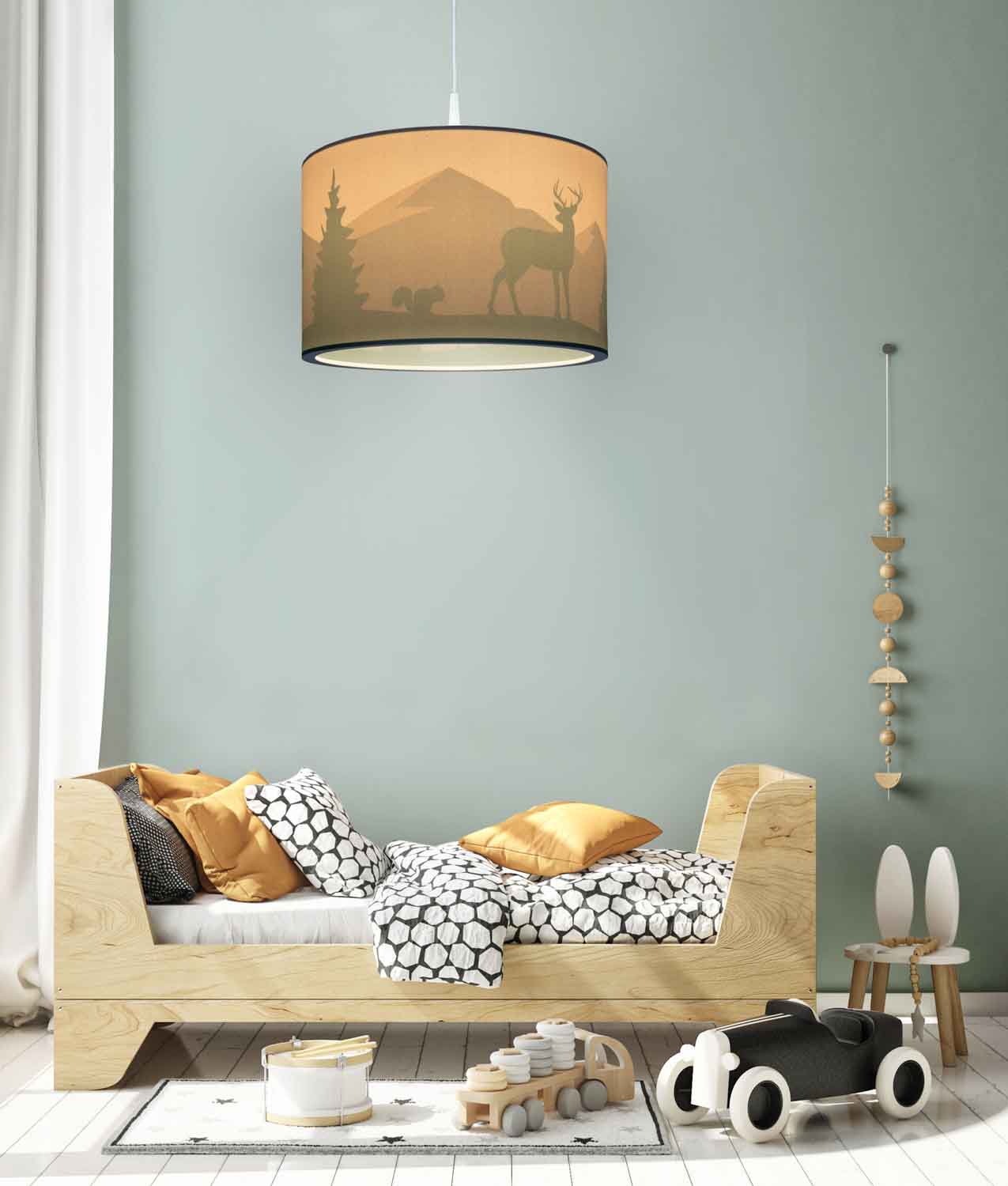 Elobra Scandi Wald závěsné svítido mint 40 cm