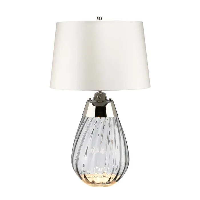 Gilded Nola Lena Small stolní lampa kouřové sklo