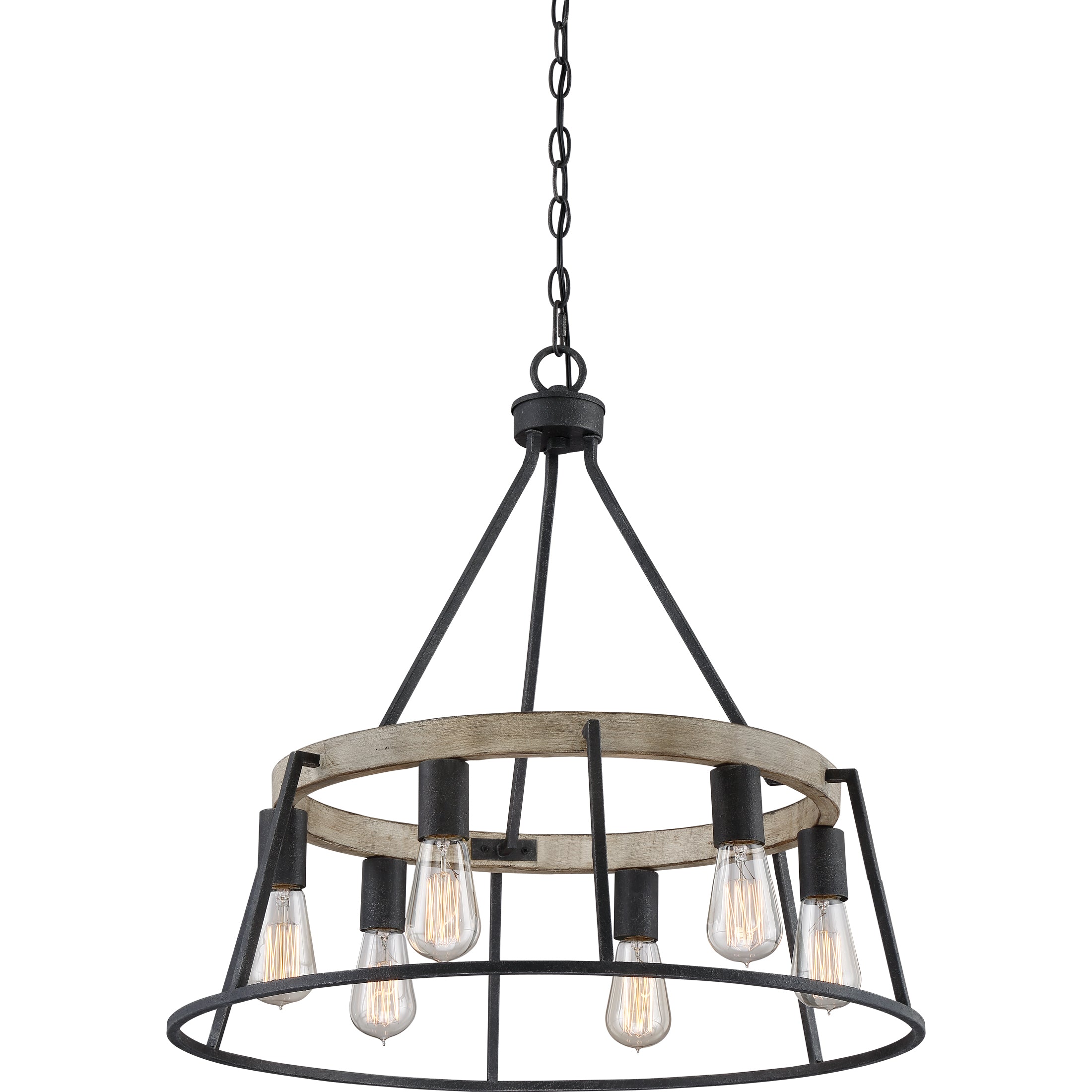 Quoizel Brockton lustr Grey Ash