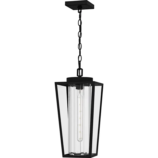 Quoizel Jett venkovní závěsné svítidlo Matte Black