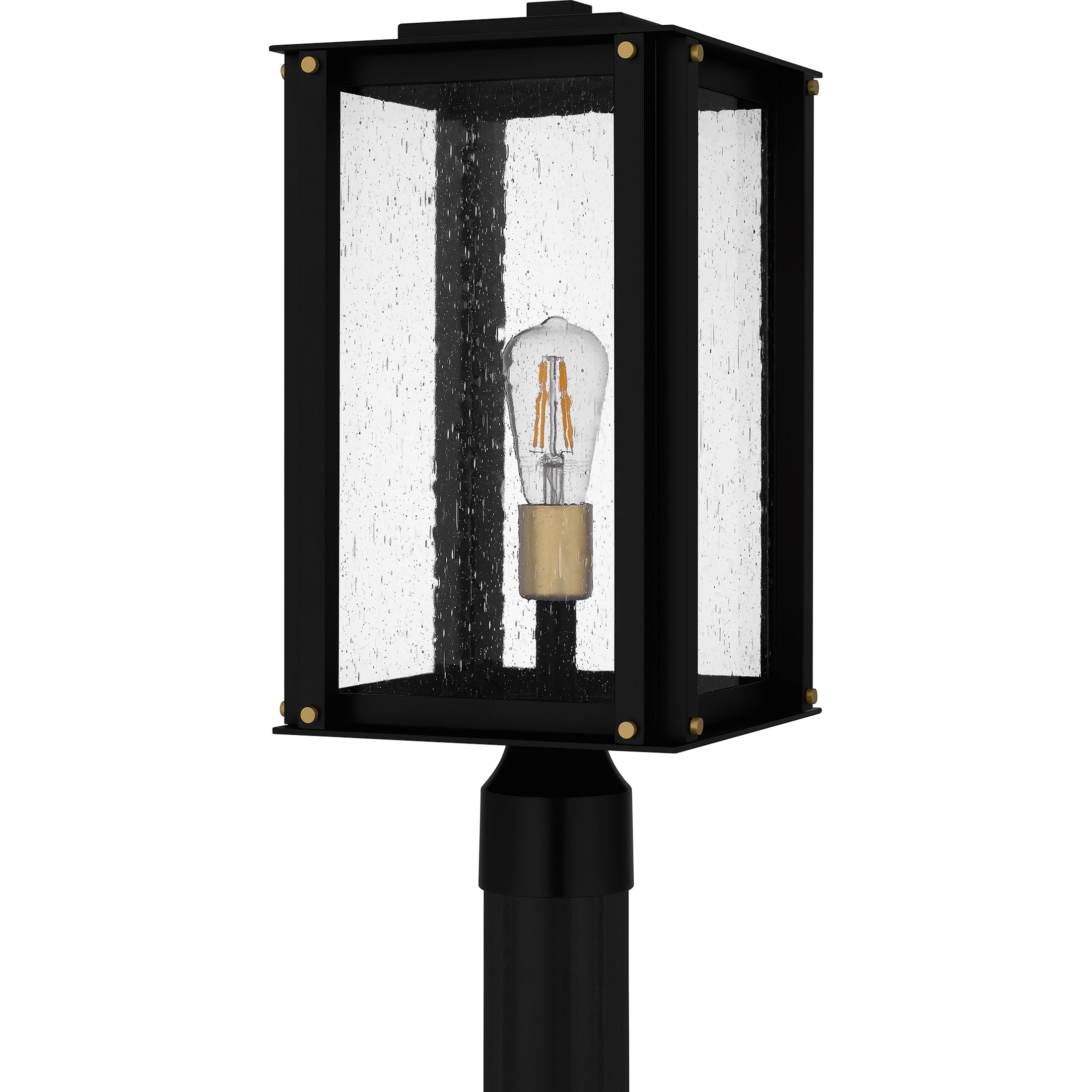 Quoizel Robbins Post Light sloupová lampa černá seedy