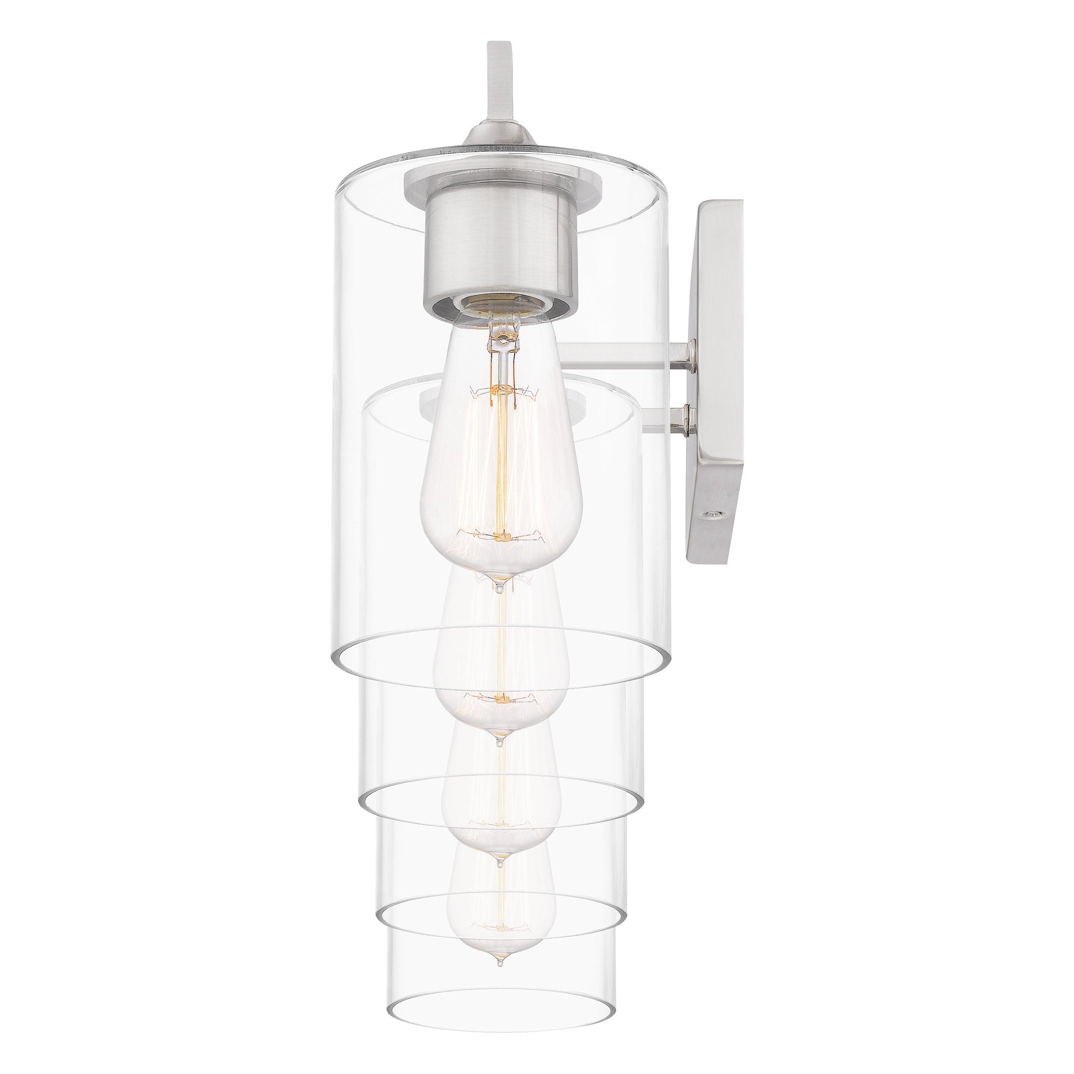 Quoizel Prescott Bath Light svítidlo kartáčovaný nikl sklo
