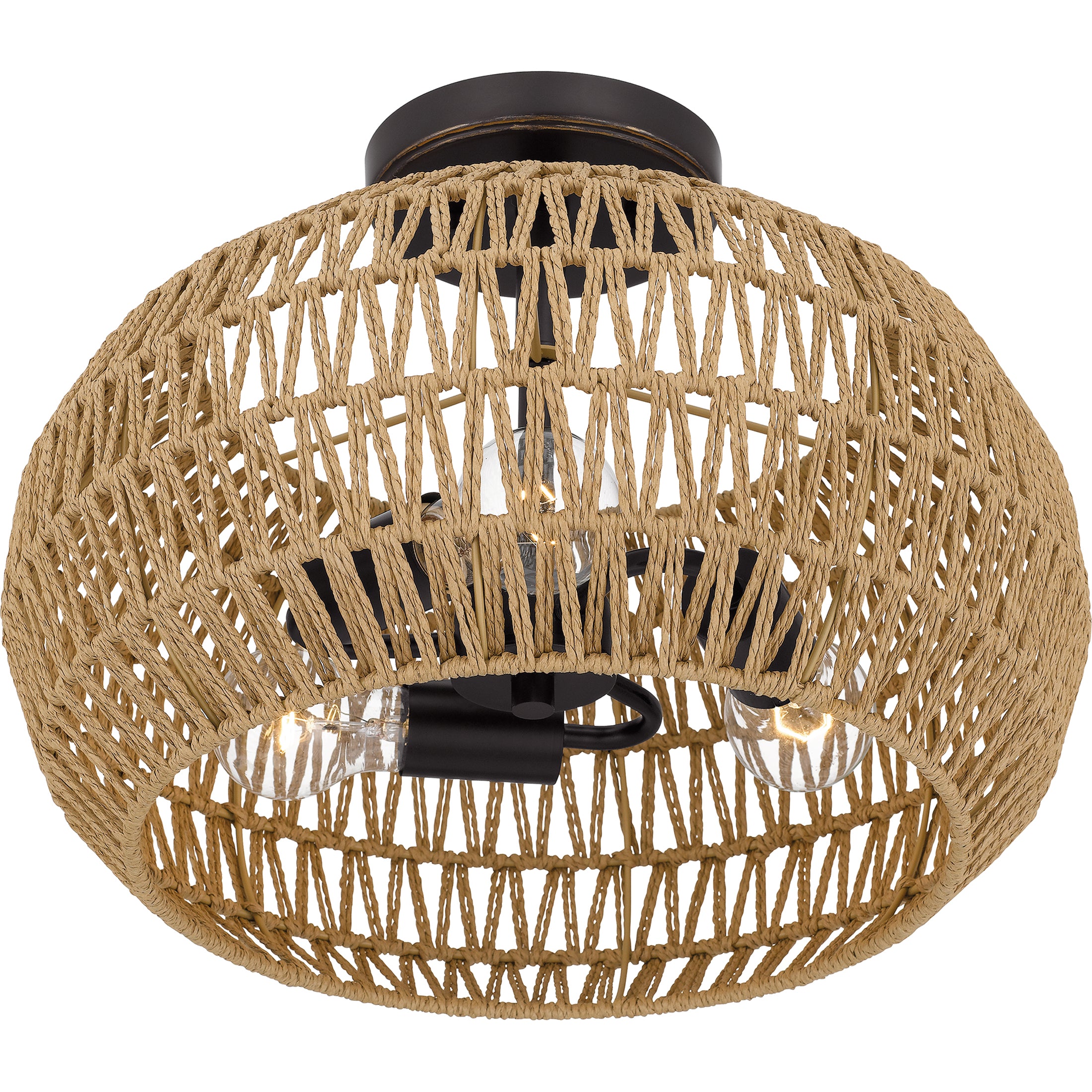 Quoizel Casablanca Semi-Flush stropní svítidlo palladian bronze
