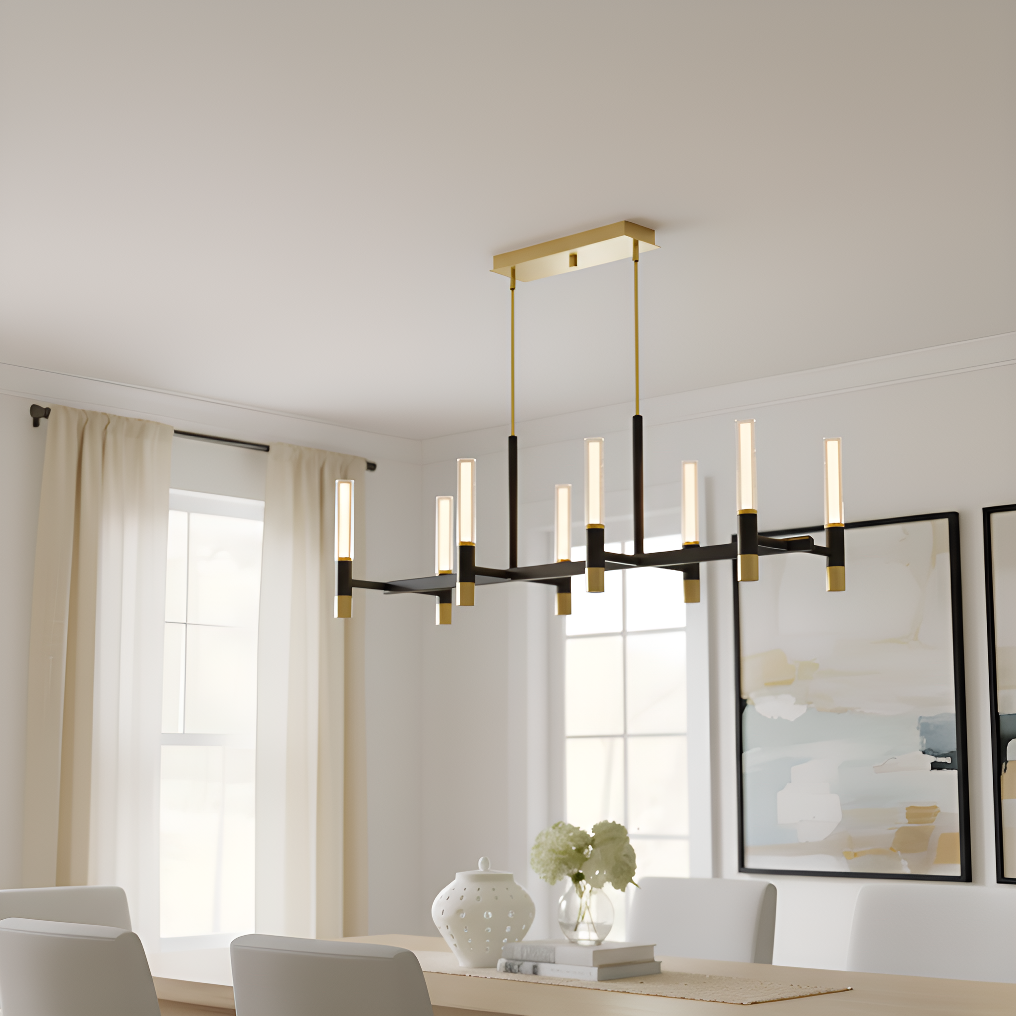 Quoizel Davies Island Light lustr zlatý LED
