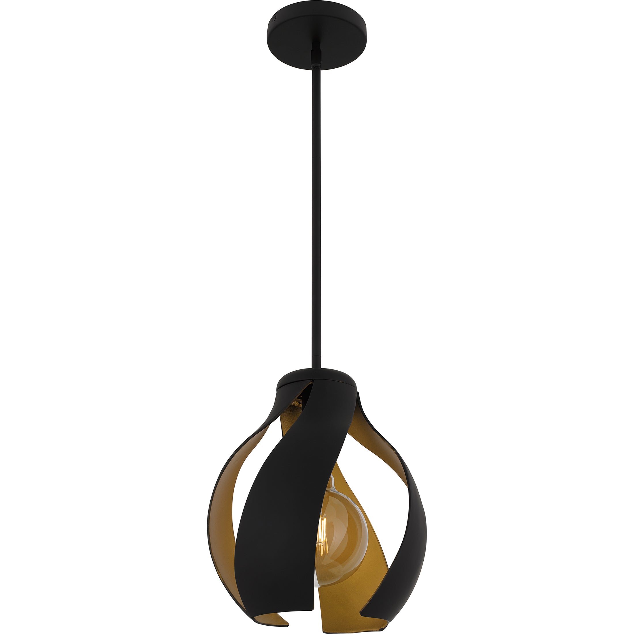 Quoizel Kiko Pendant závěsné světlo matná černá geometrické