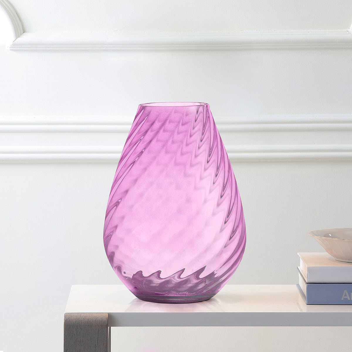 Gilded Nola Lena Small dekorační mísa plum skleněná
