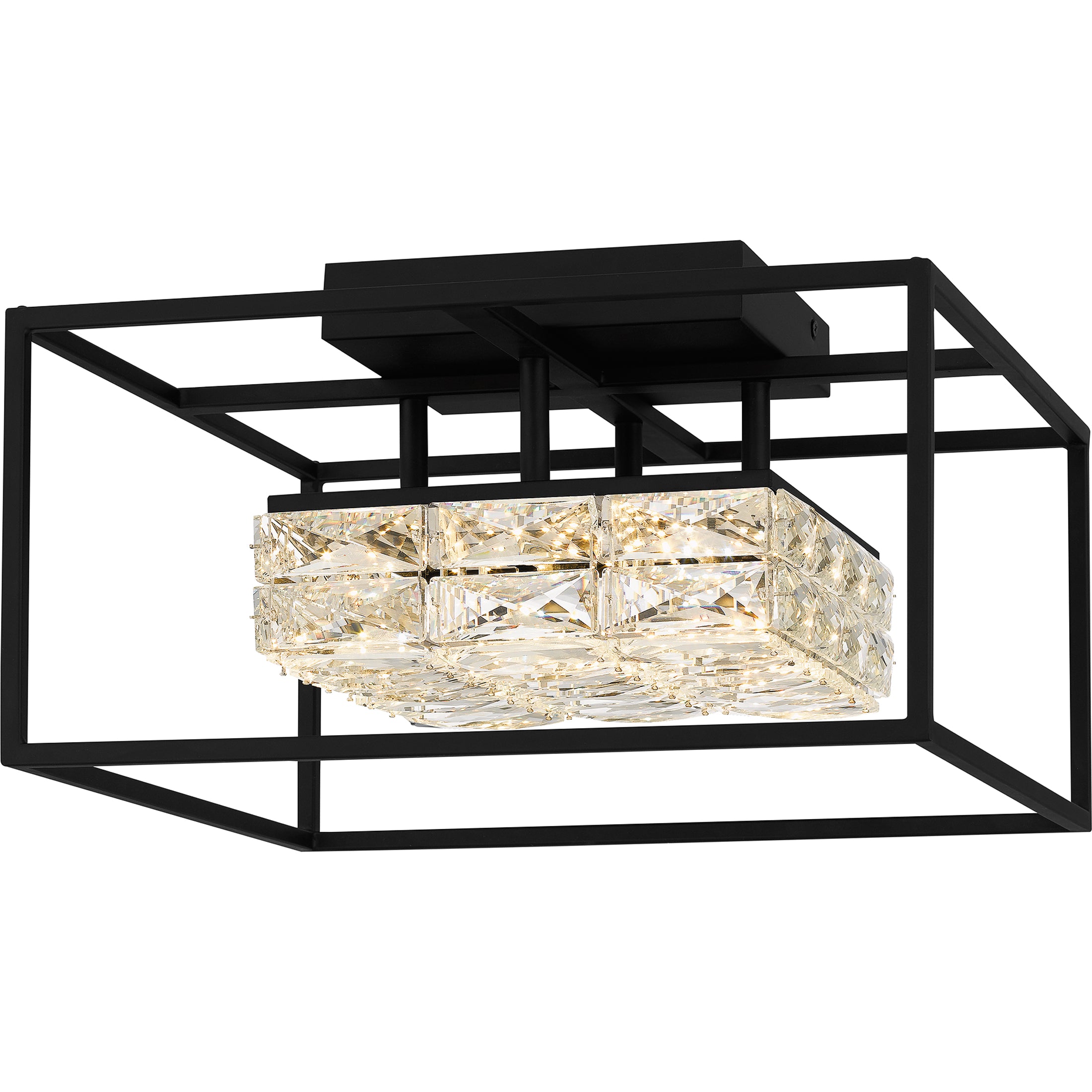 Quoizel Dazzle Semi-Flush Mount stropní svítidlo černá LED