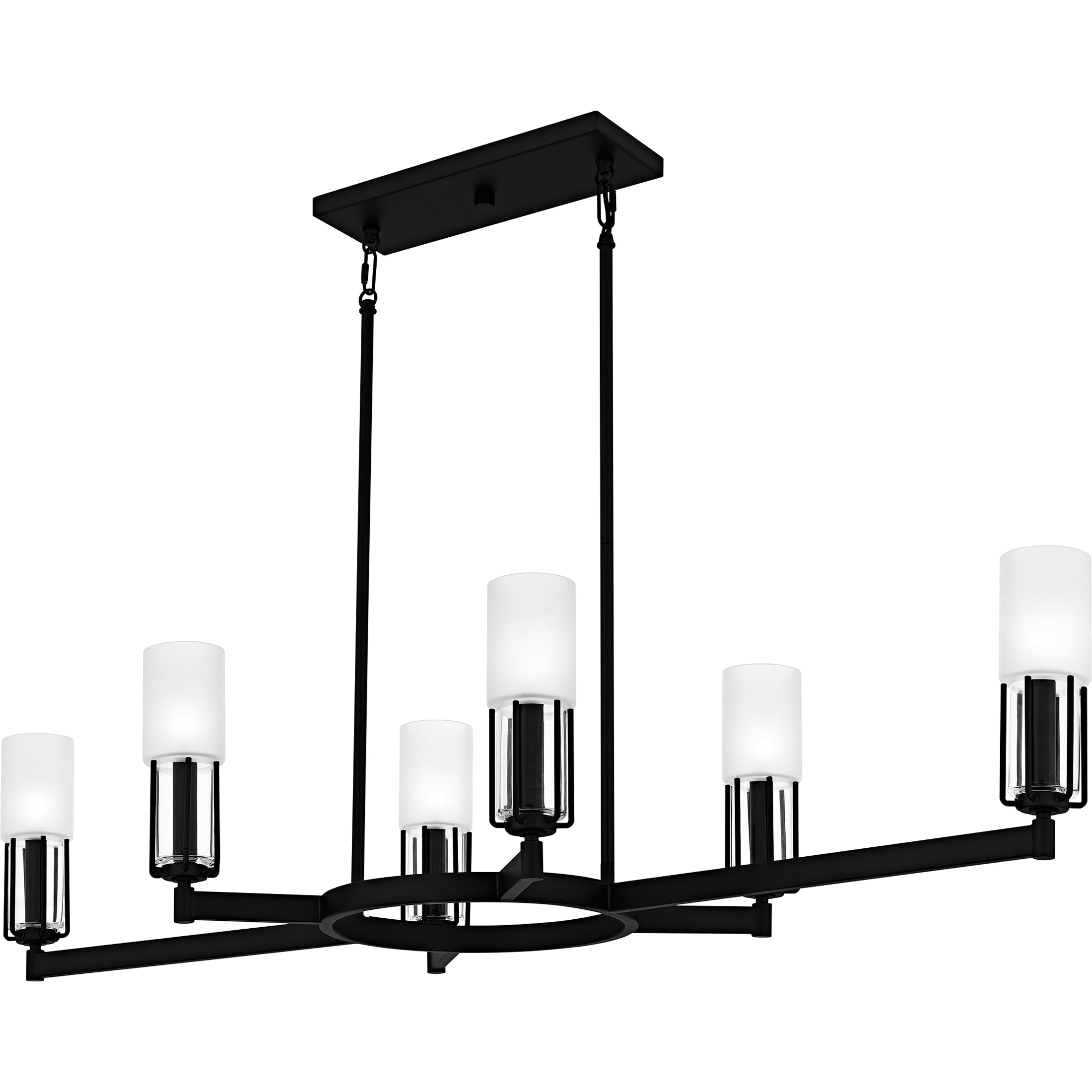 Quoizel Cruz Island Light ostrovní lustr kartáčovaný nikl