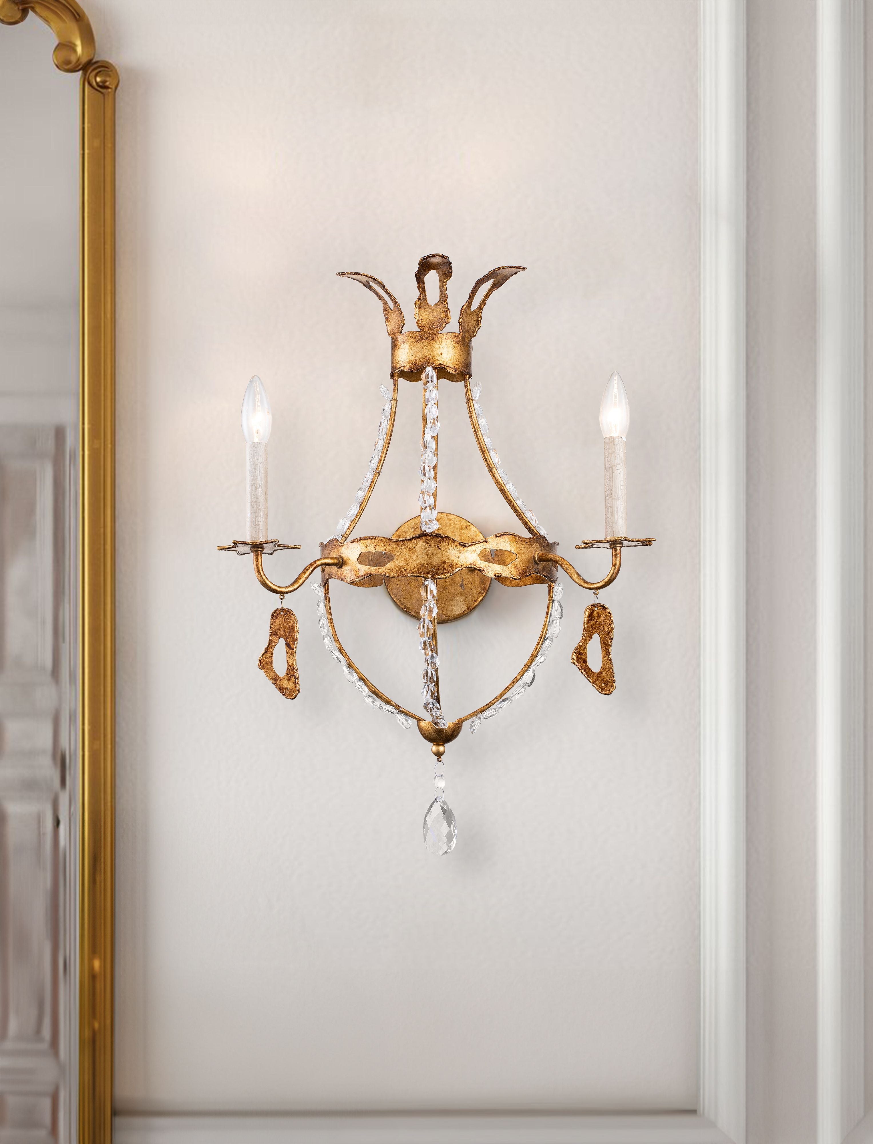 Gilded Nola Monteleone 2lt nástěnné svítidlo