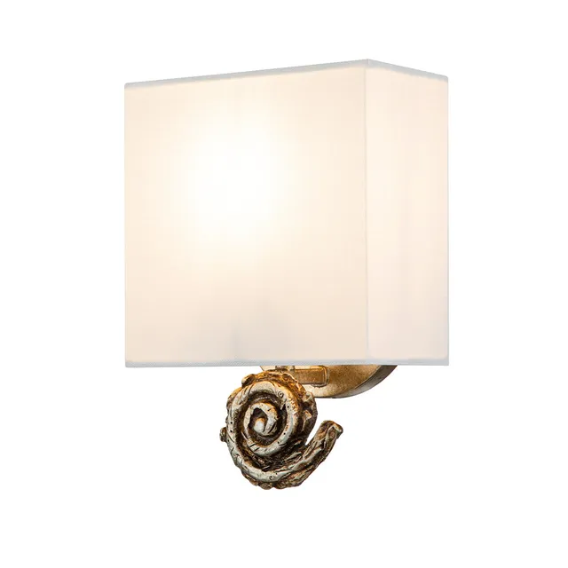 Gilded Nola Swirl nástěnné svítidlo stříbrné