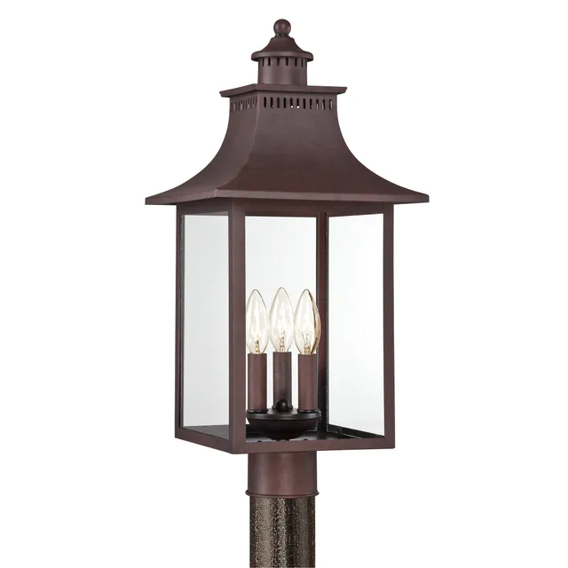 Quoizel Chancellor sloupová lampa Mystic Black