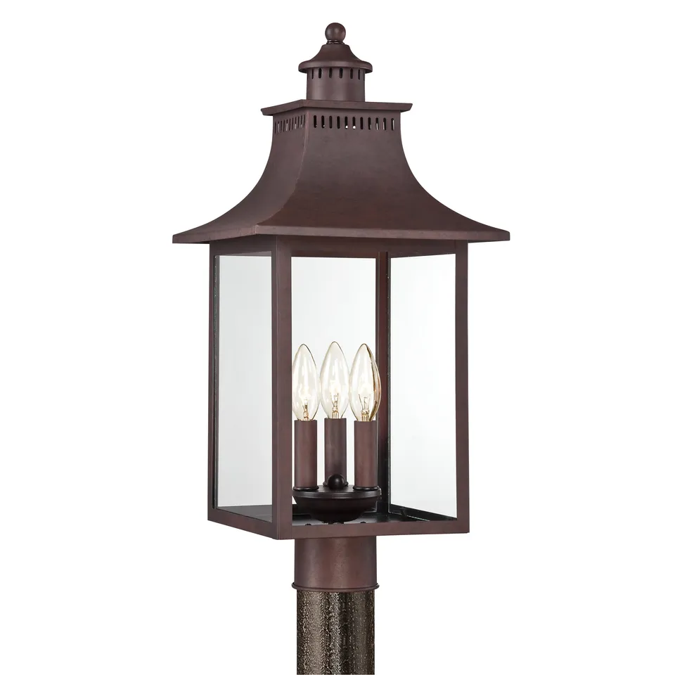 Quoizel Chancellor sloupová lampa Mystic Black