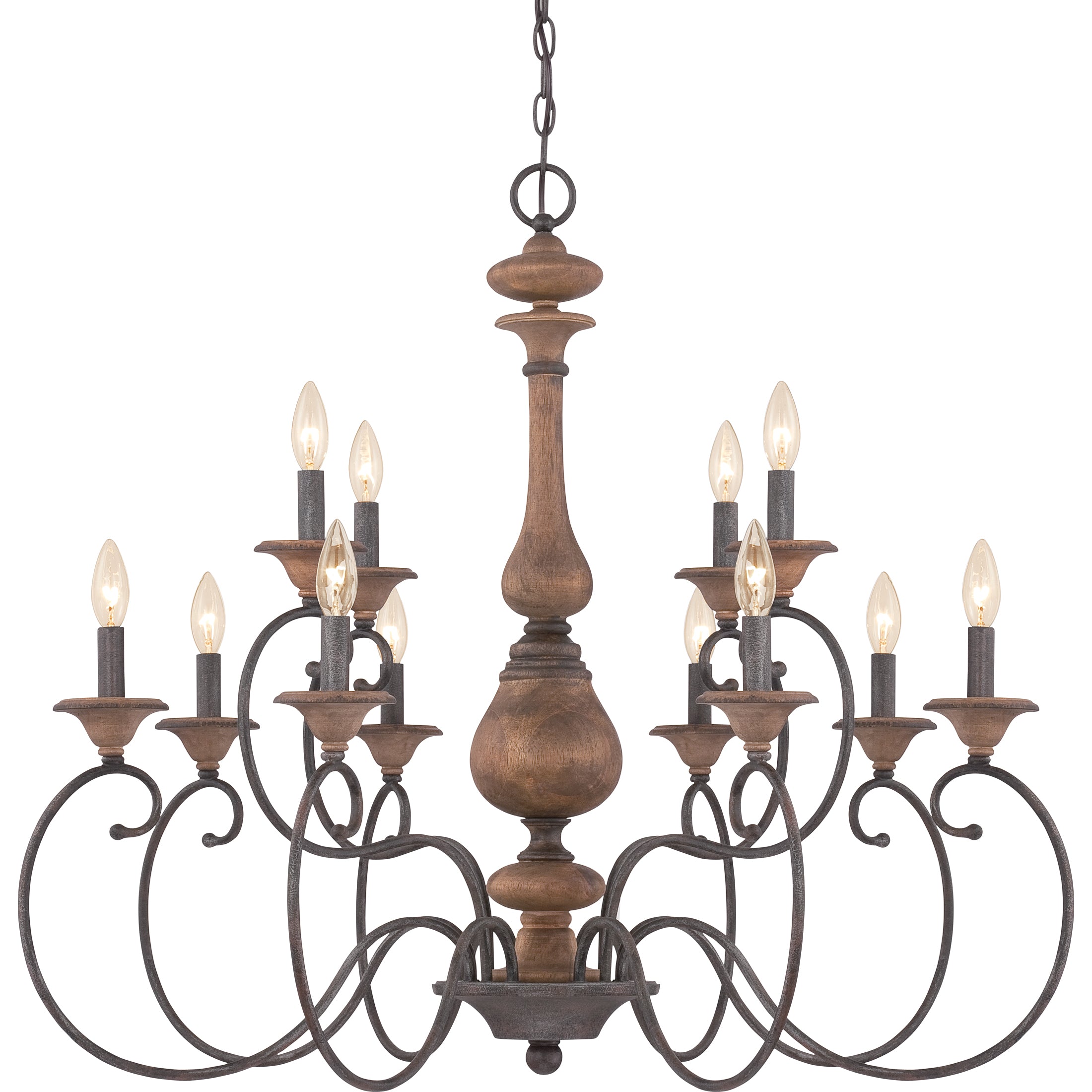 Quoizel Auburn Chandelier lustr rustic black