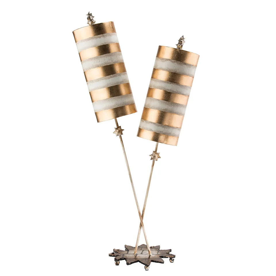 Gilded Nola Nettle Luxe stolní lampa zlatá