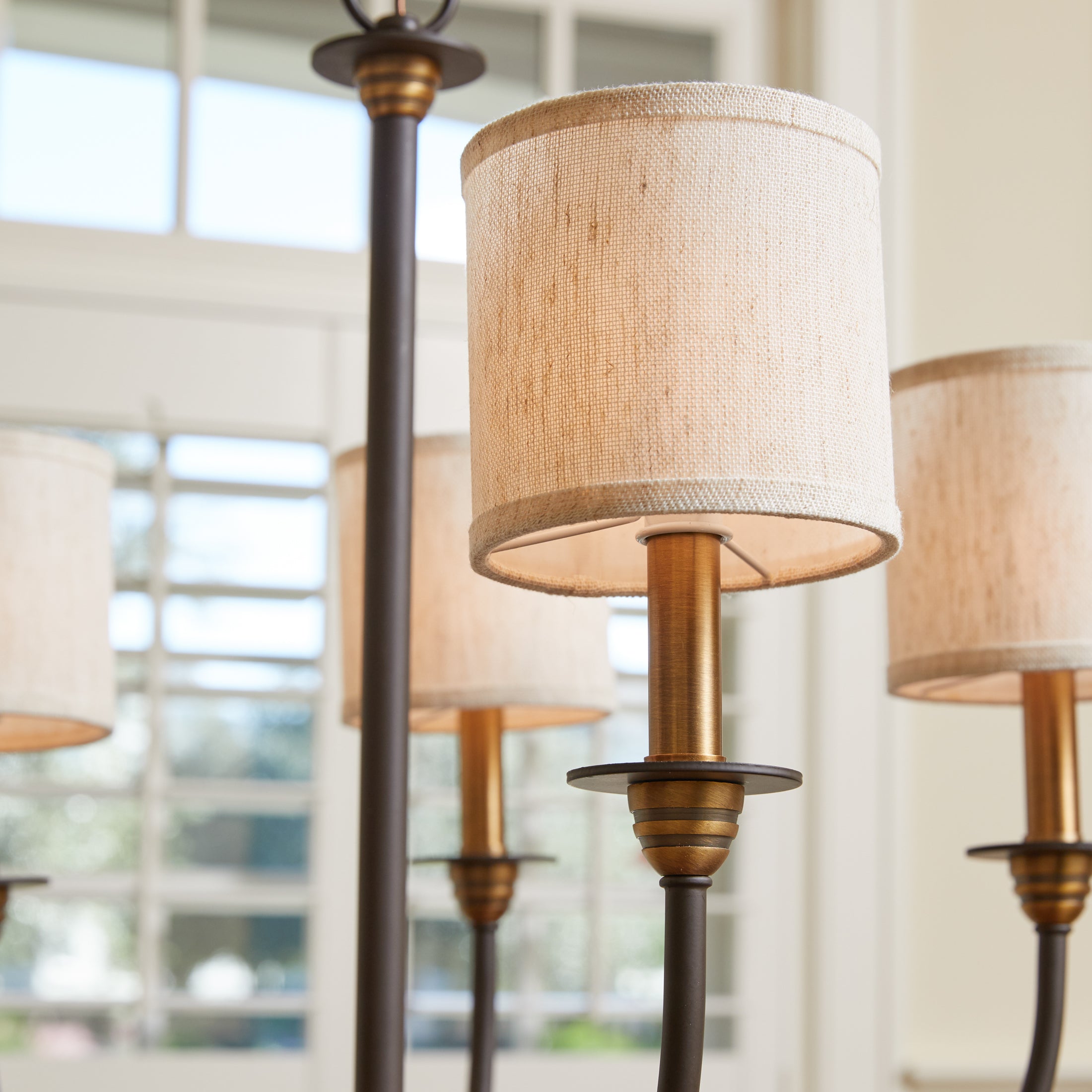 Quoizel Audley Chandelier lustr 5-Light Old Bronze textil
