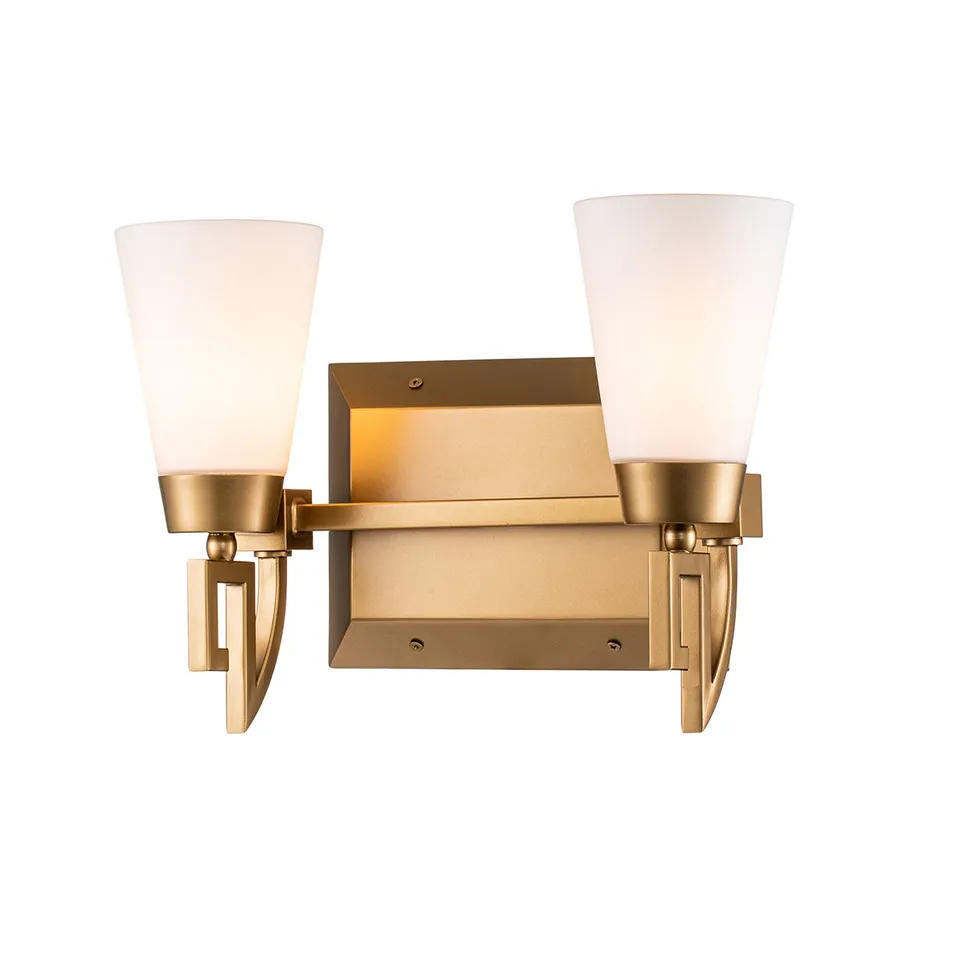 Gilded Nola Lemuria 2 Light koupelnové svítidlo zlaté