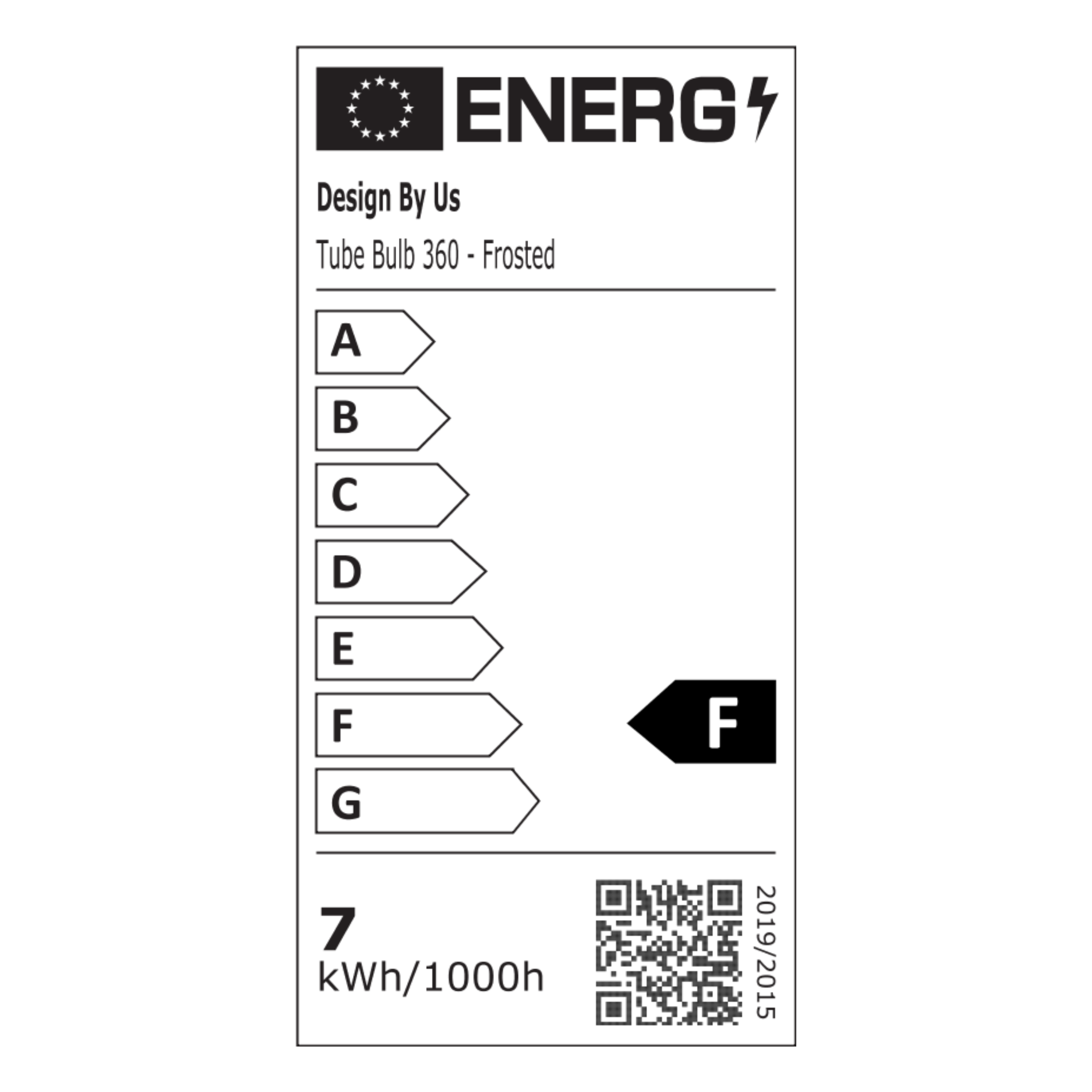 DESIGN BY US Tube Bulb 360 žárovka 6,5W matná