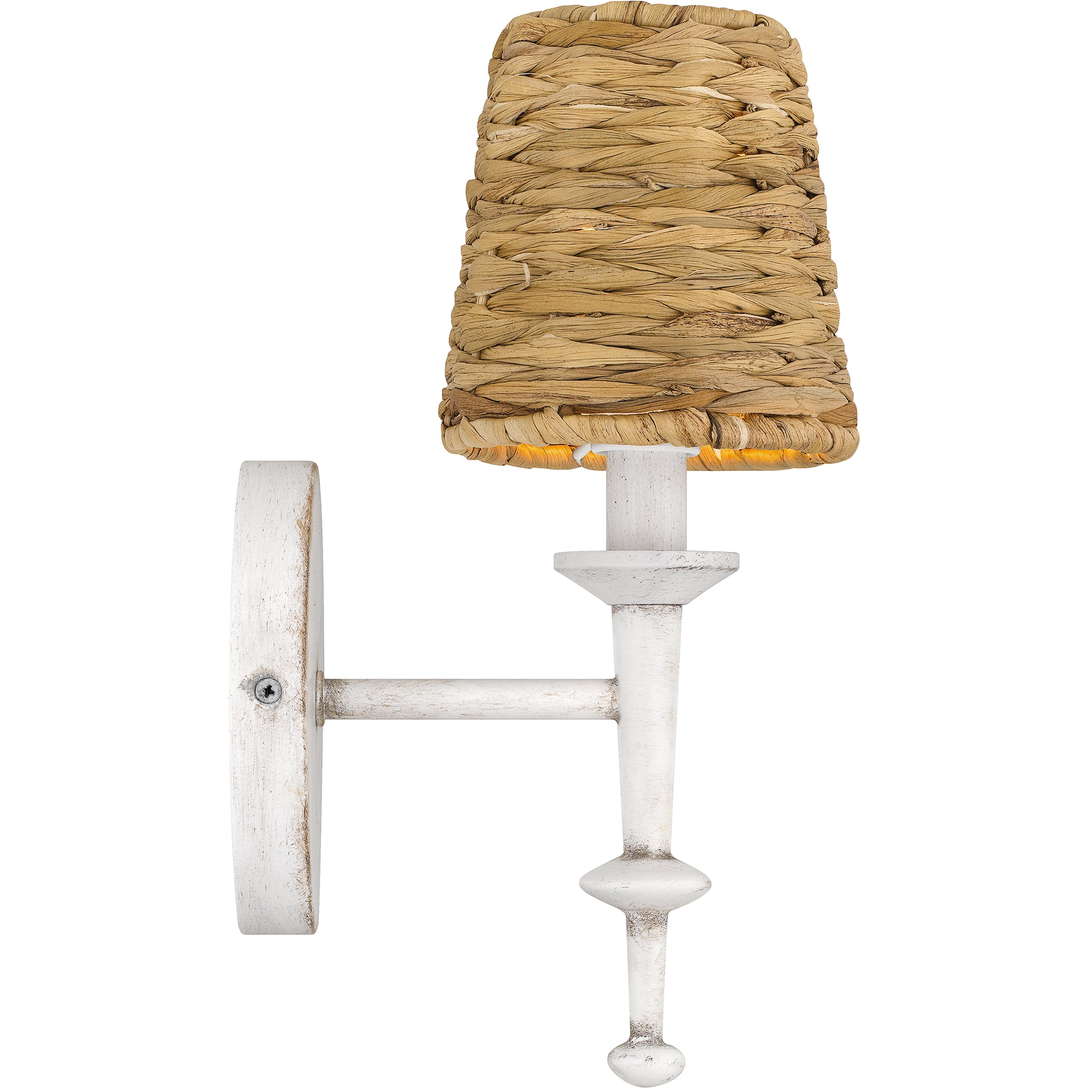 Quoizel Flannery nástěnné svítidlo antique white mořská tráva
