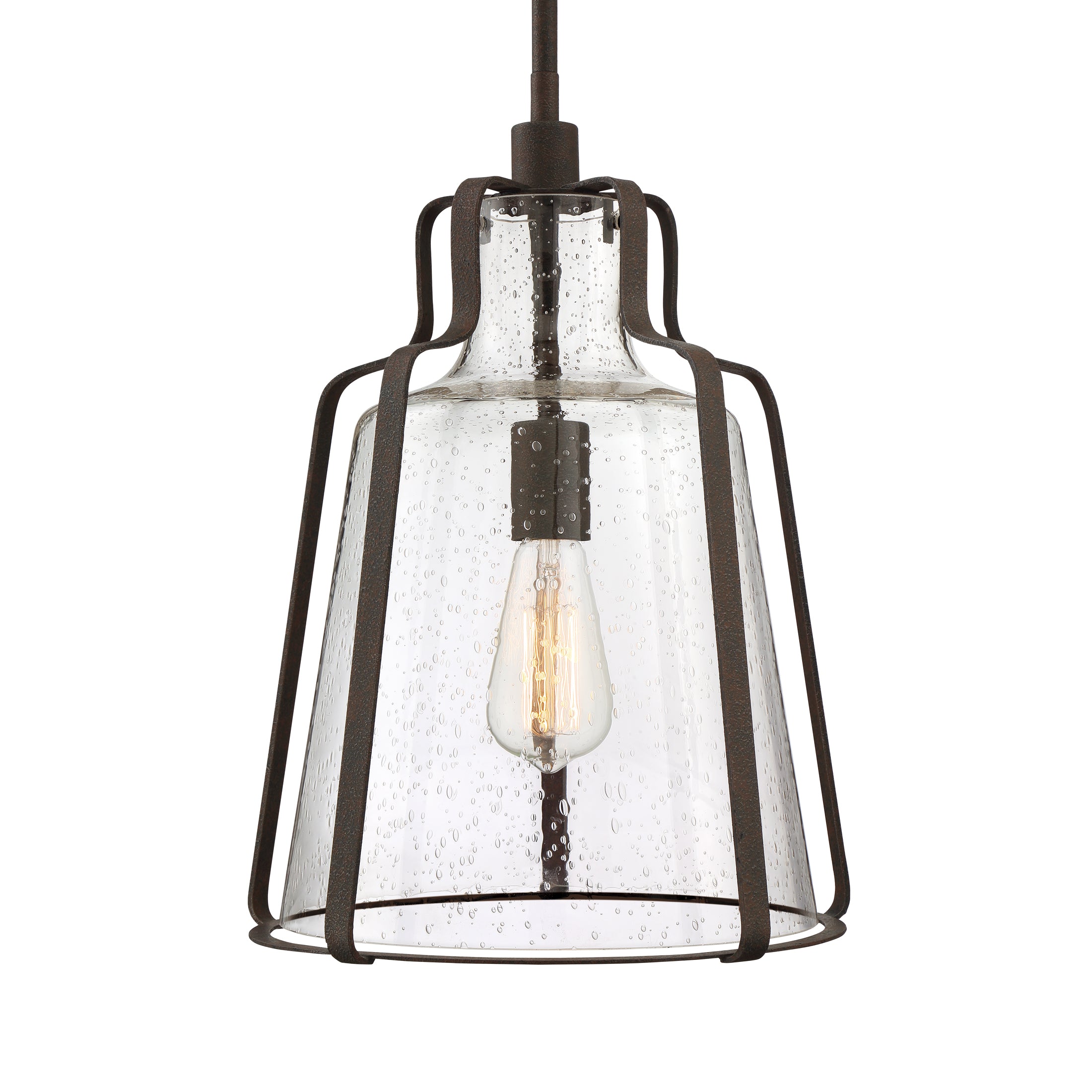 Quoizel Haverford závěsné svítídlo rustic black