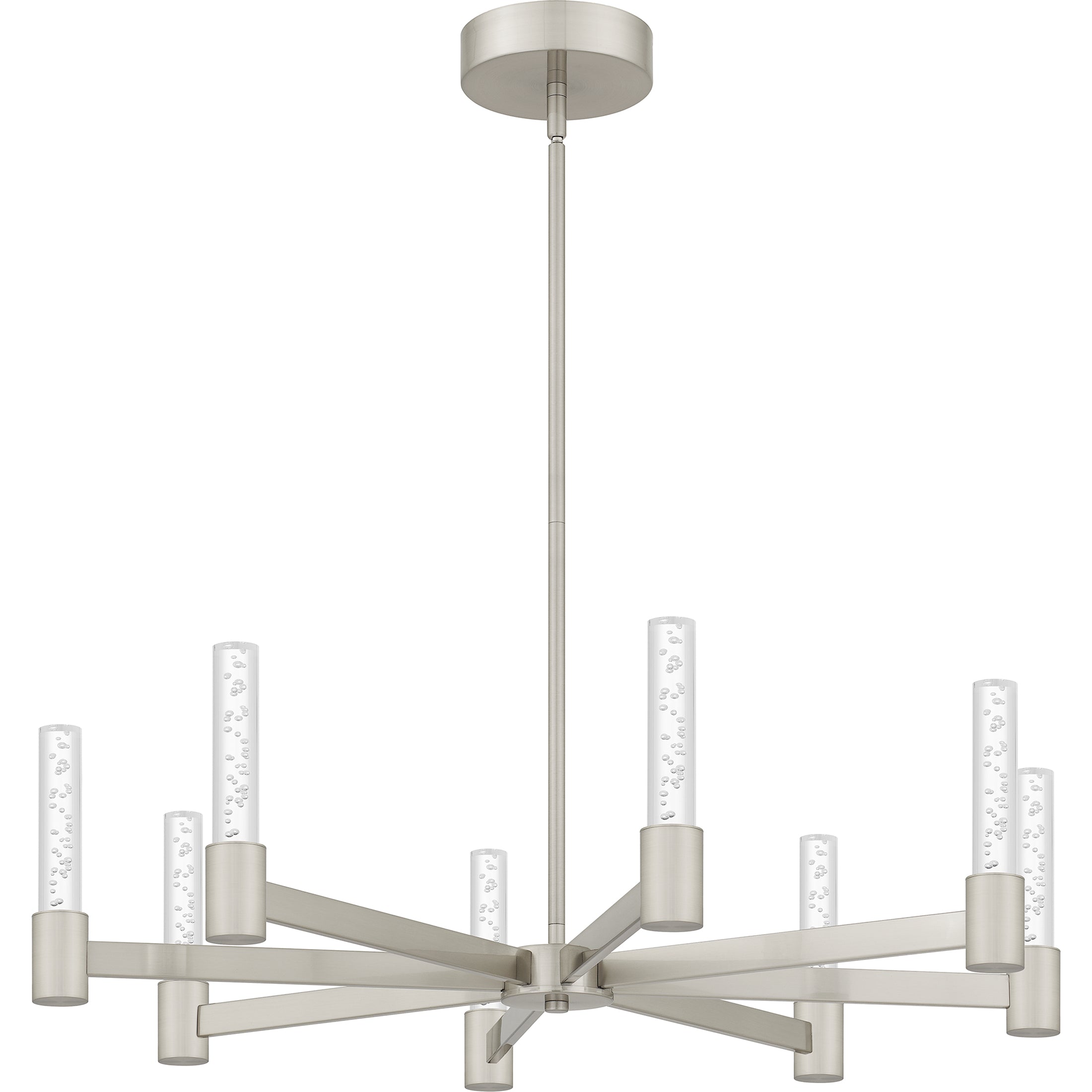 Quoizel Adler Chandelier lustr Matte Black akryl LED