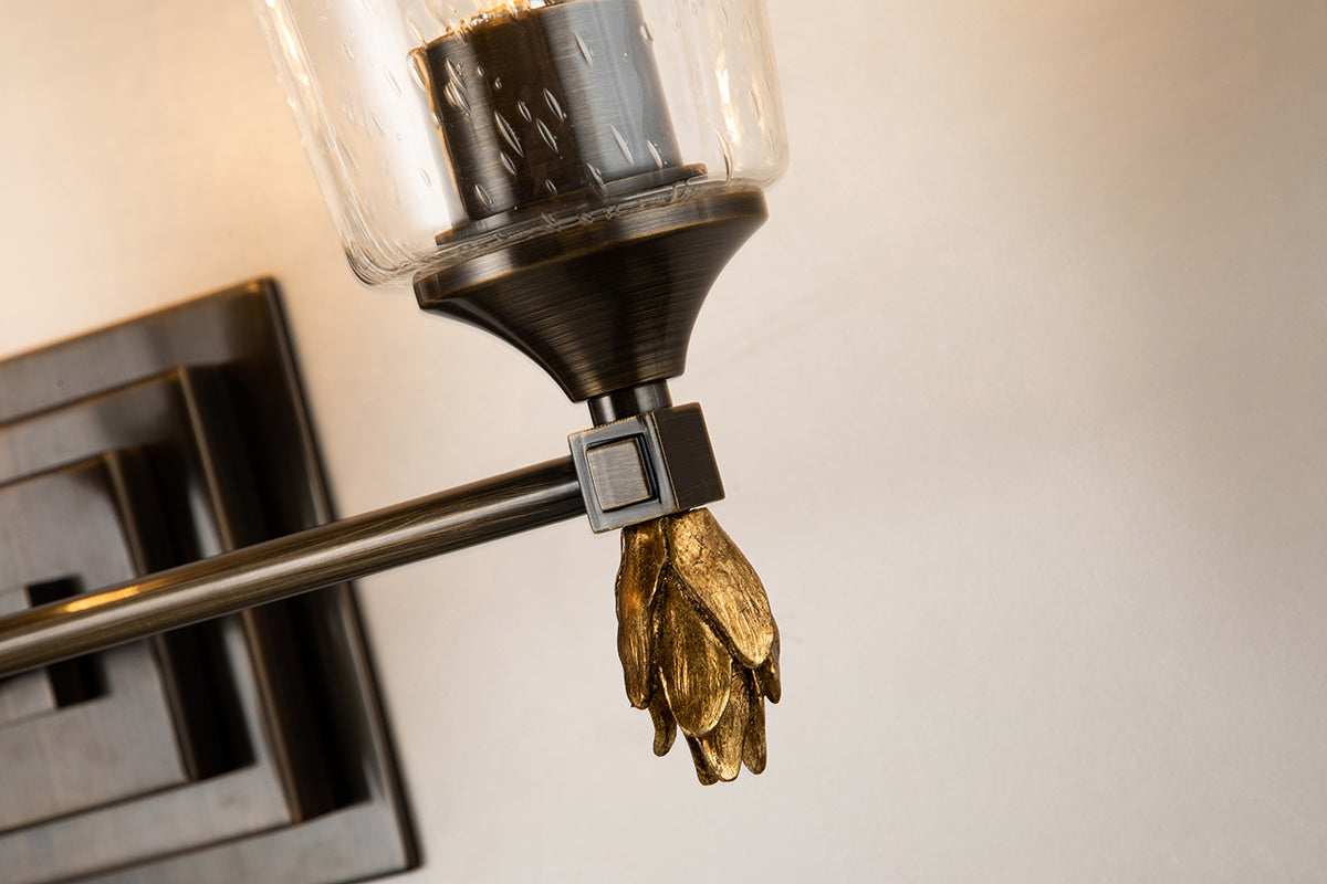 Gilded Nola Vetiver 3 Light koupelnové svítidlo čiré