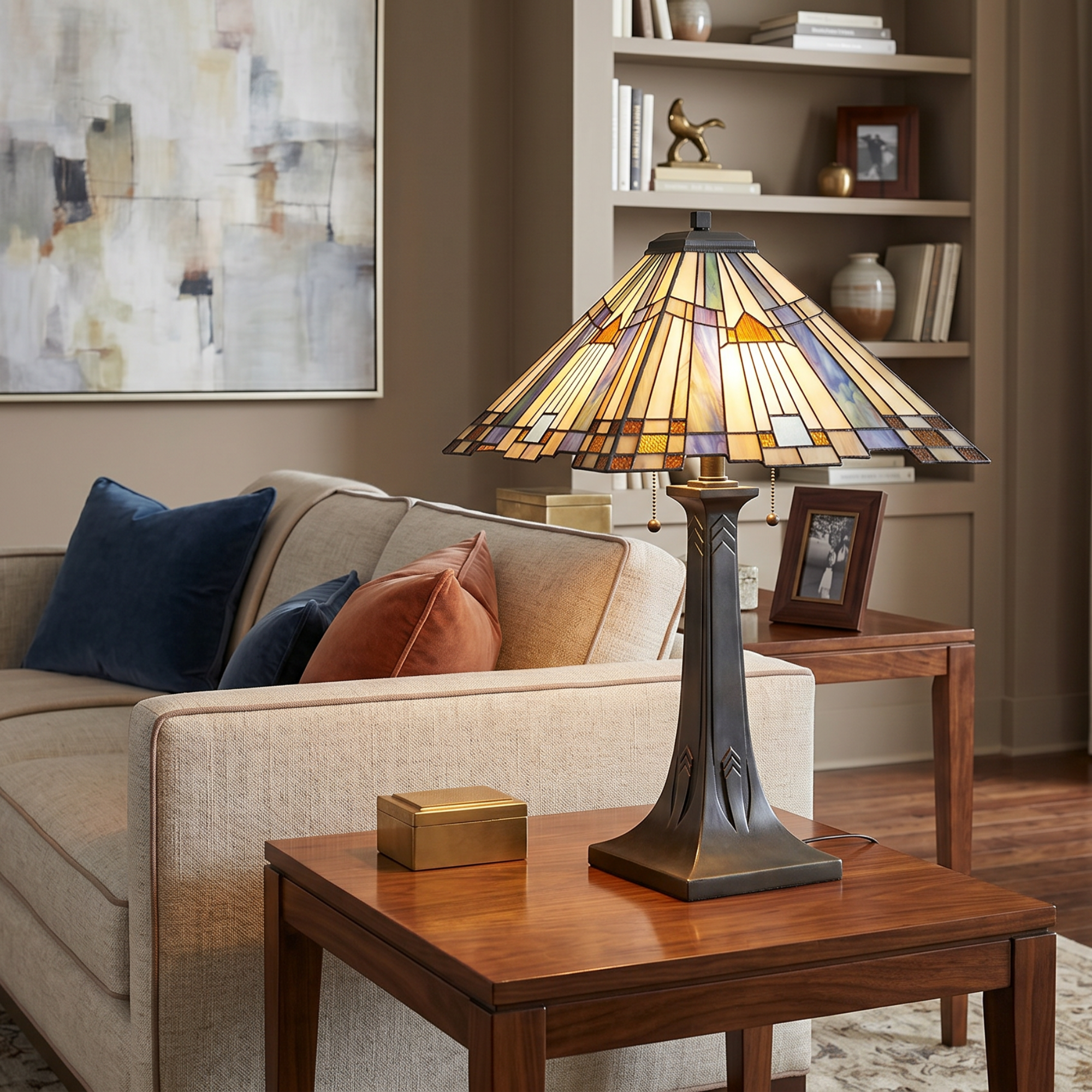 Quoizel Inglenook Table Lamp stolní lampa Valiant Bronze