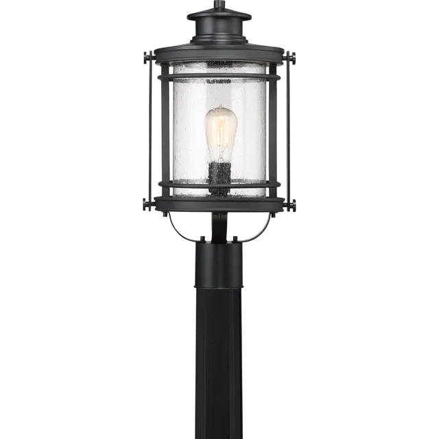 Quoizel Booker venkovní sloupková lampa mystic černá