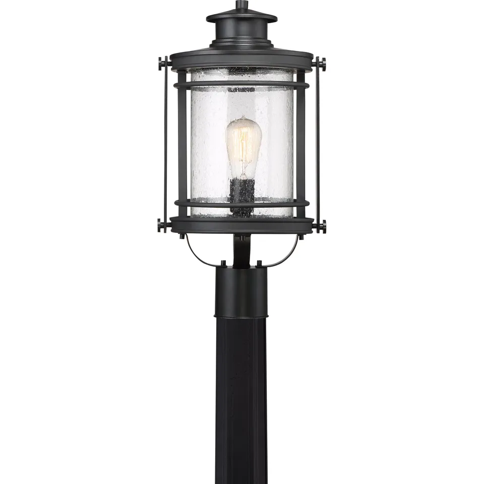 Quoizel Booker venkovní sloupková lampa mystic černá