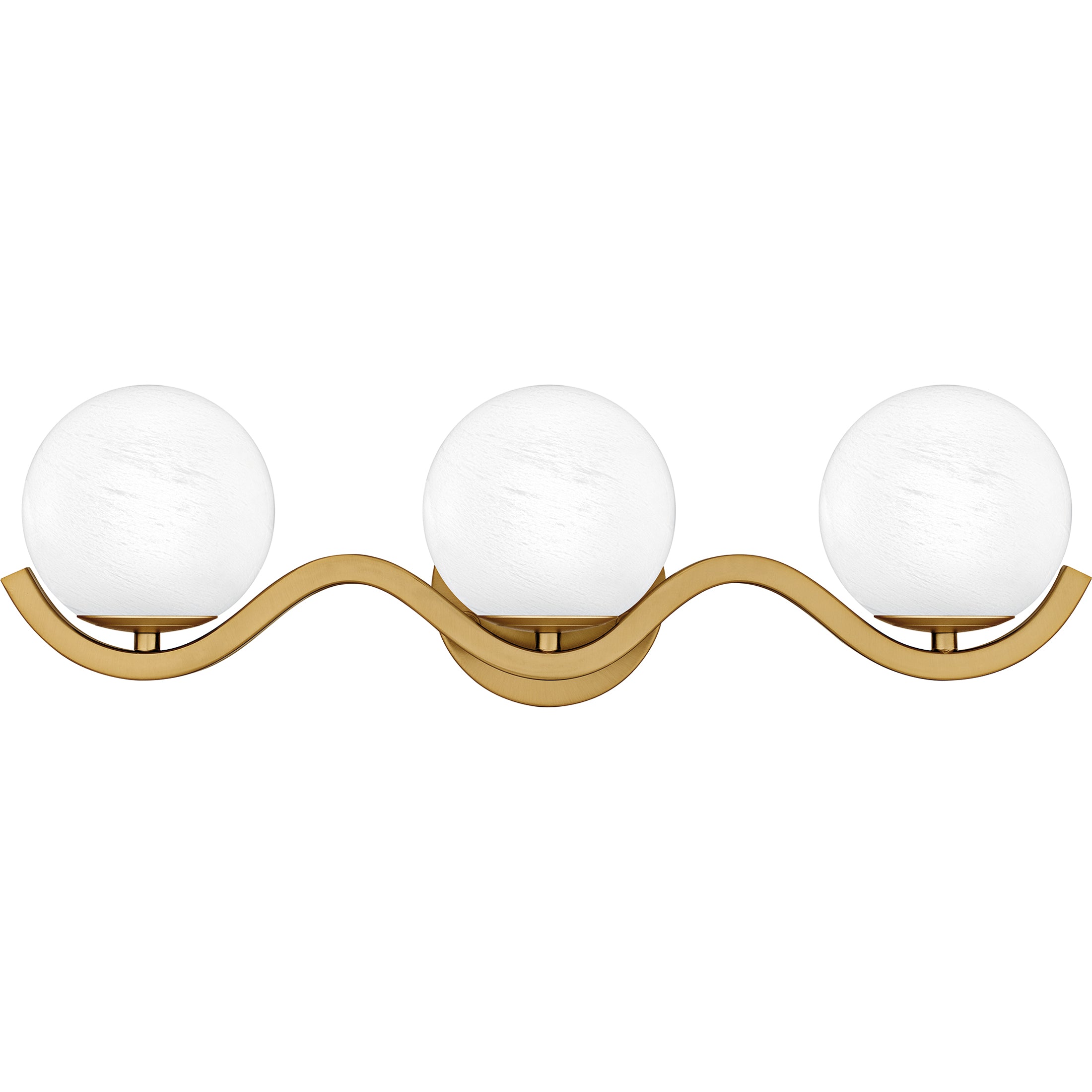 Quoizel Spherical Bath Light svítidlo mosaz 3 světla