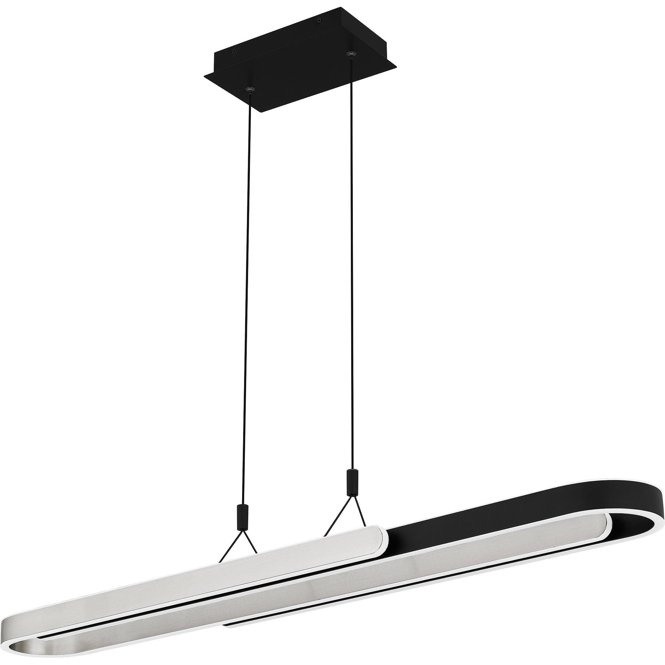 Quoizel Mira Island Light LED lustr matte black lineární