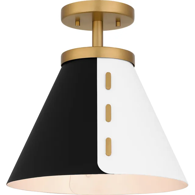 Quoizel Trette Semi-Flush stropní svítidlo mosazná
