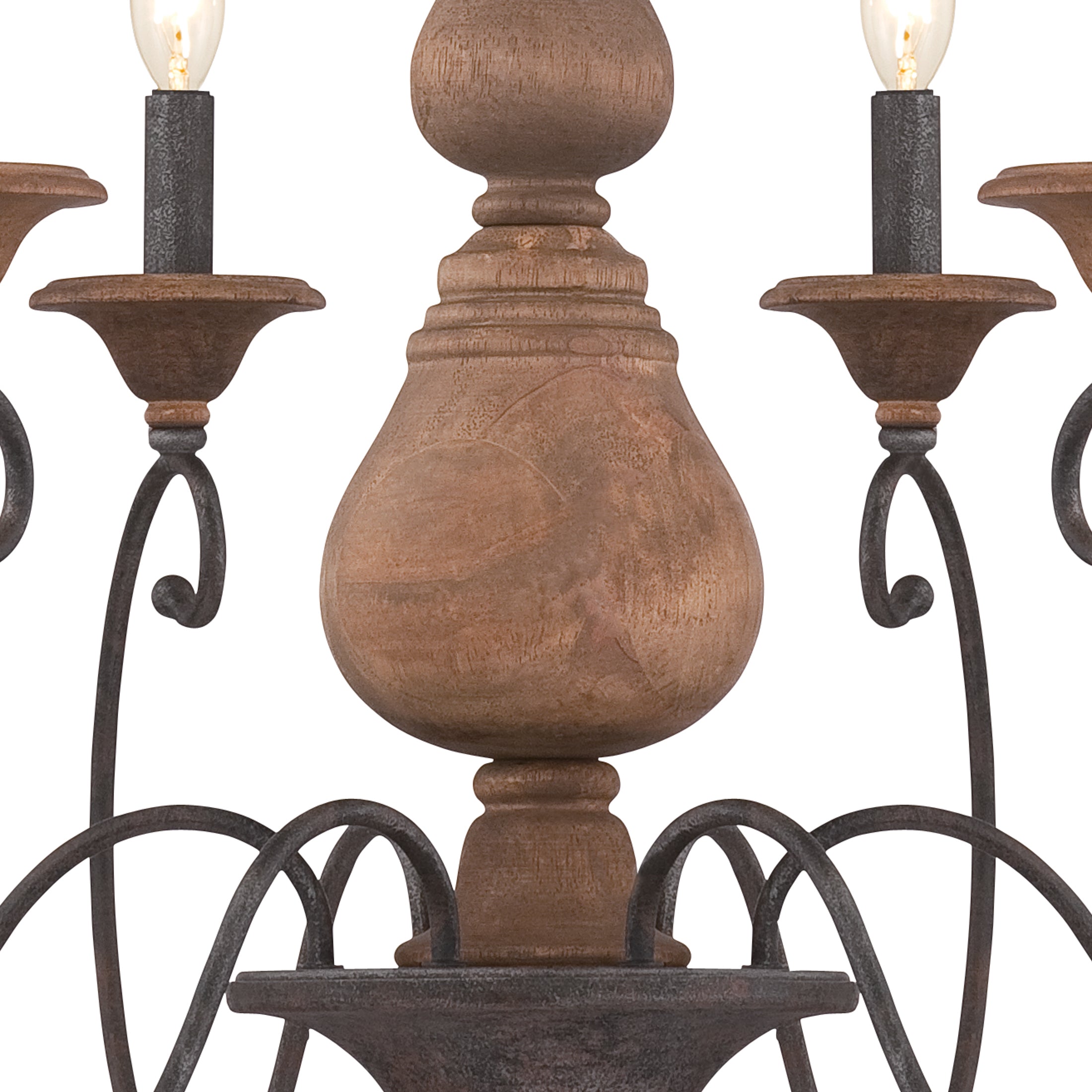 Quoizel Auburn Chandelier lustr rustic black