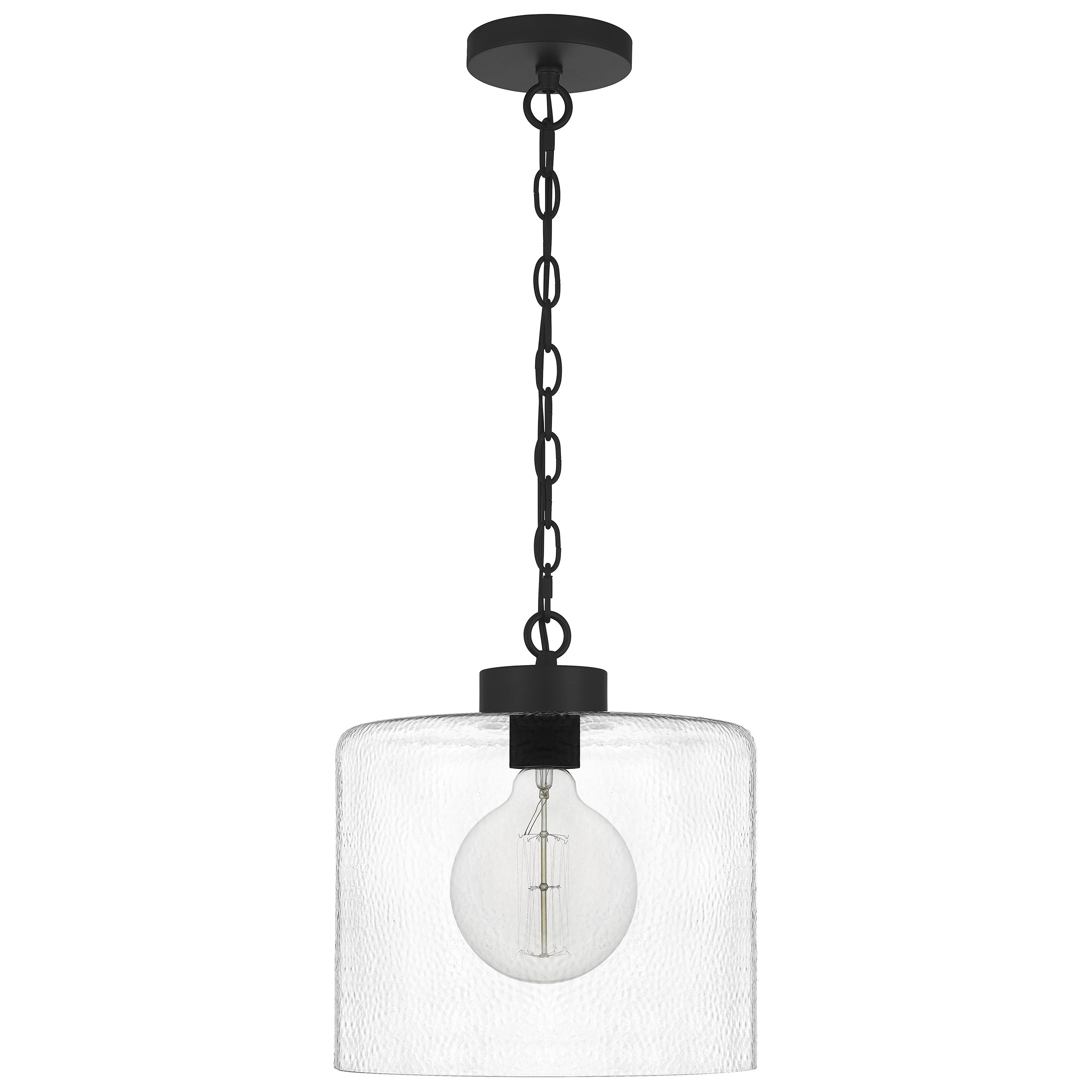Quoizel Abner mini závěsné svítidlo Matte Black