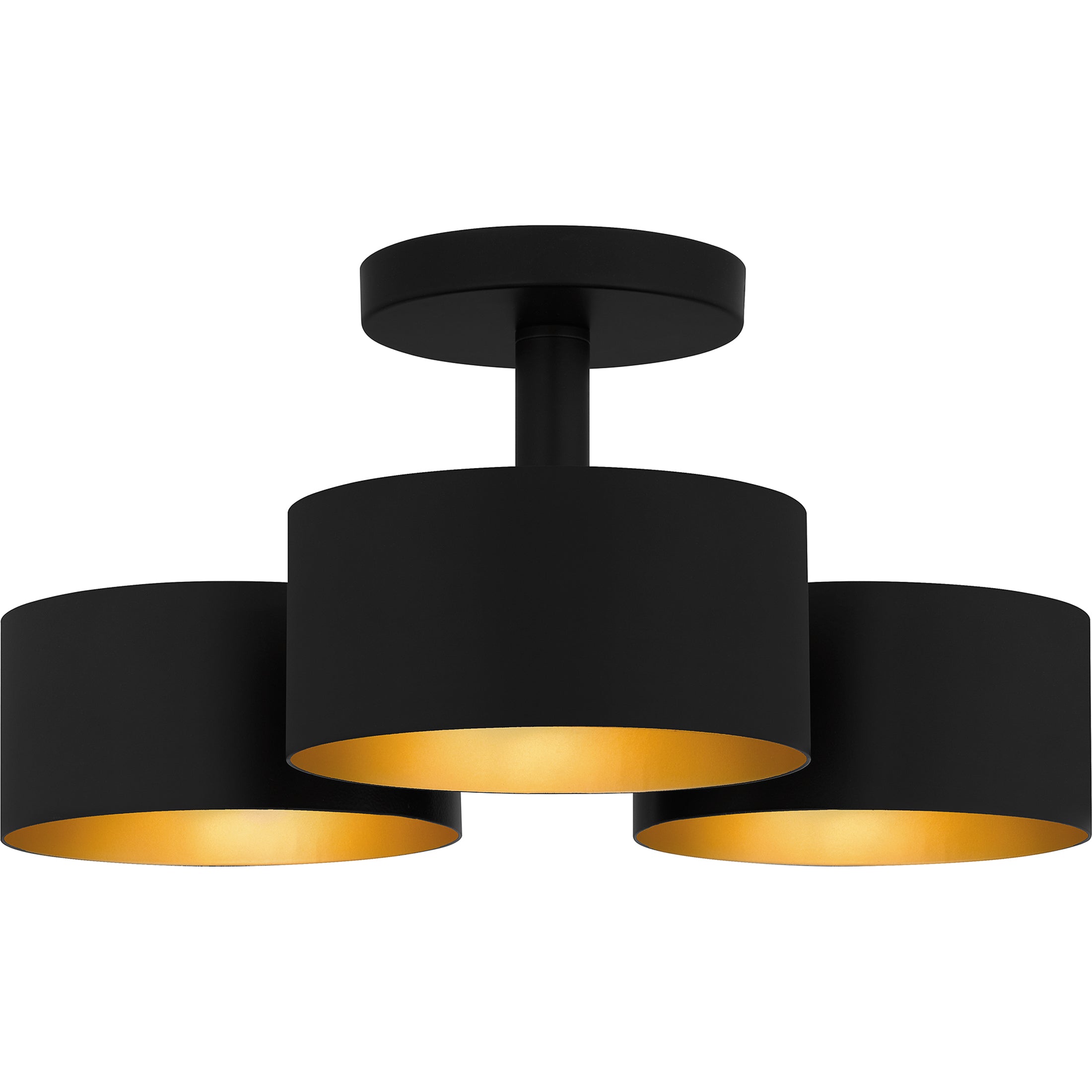 Quoizel Nala stropní svítidlo Matte Black zlatá